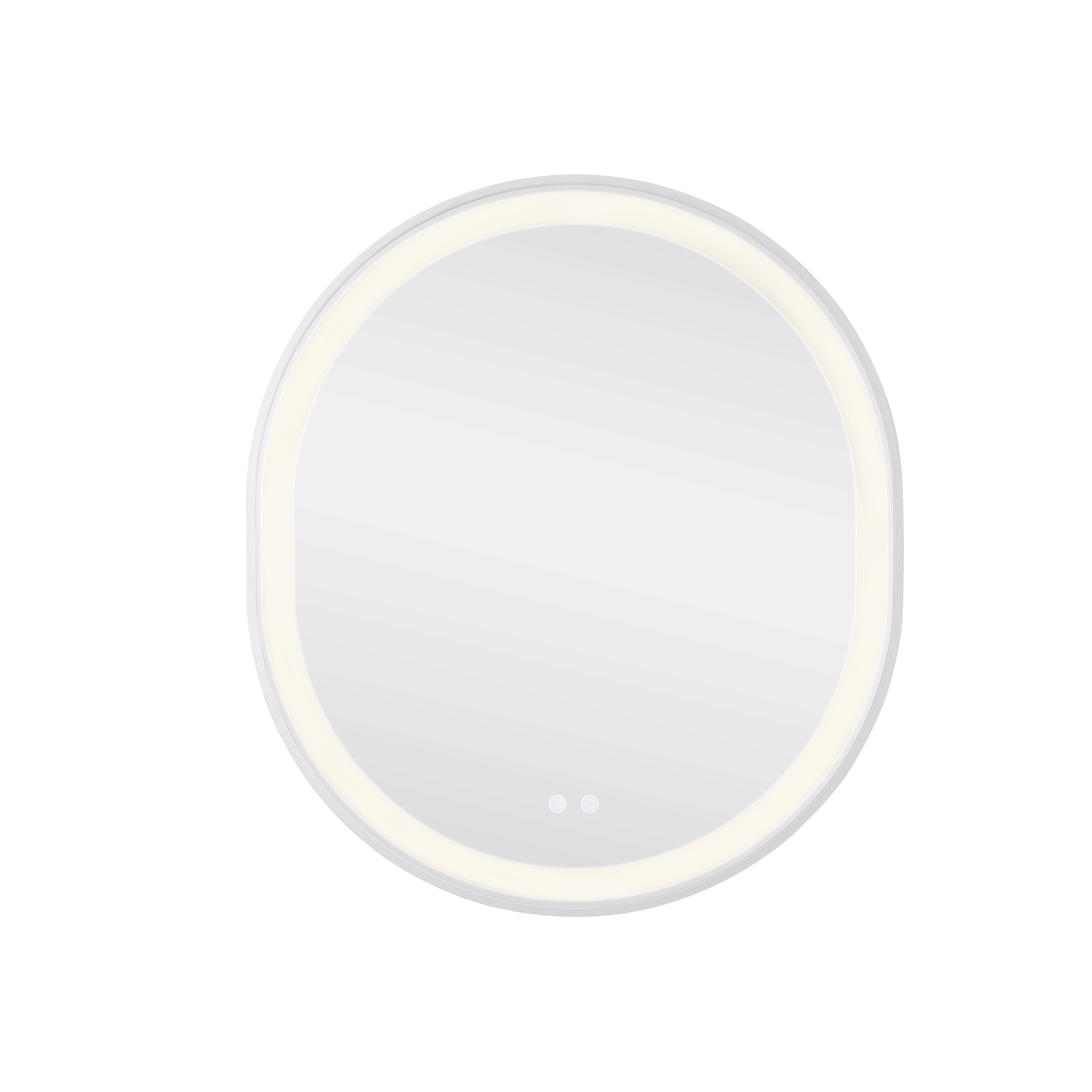 Дзеркало Qtap Gemini 800х700 з LED-підсвічуванням Touch, з антизапотіванням, з димером, рег. темп. кольору (3000-6500K) QT2578R8071W