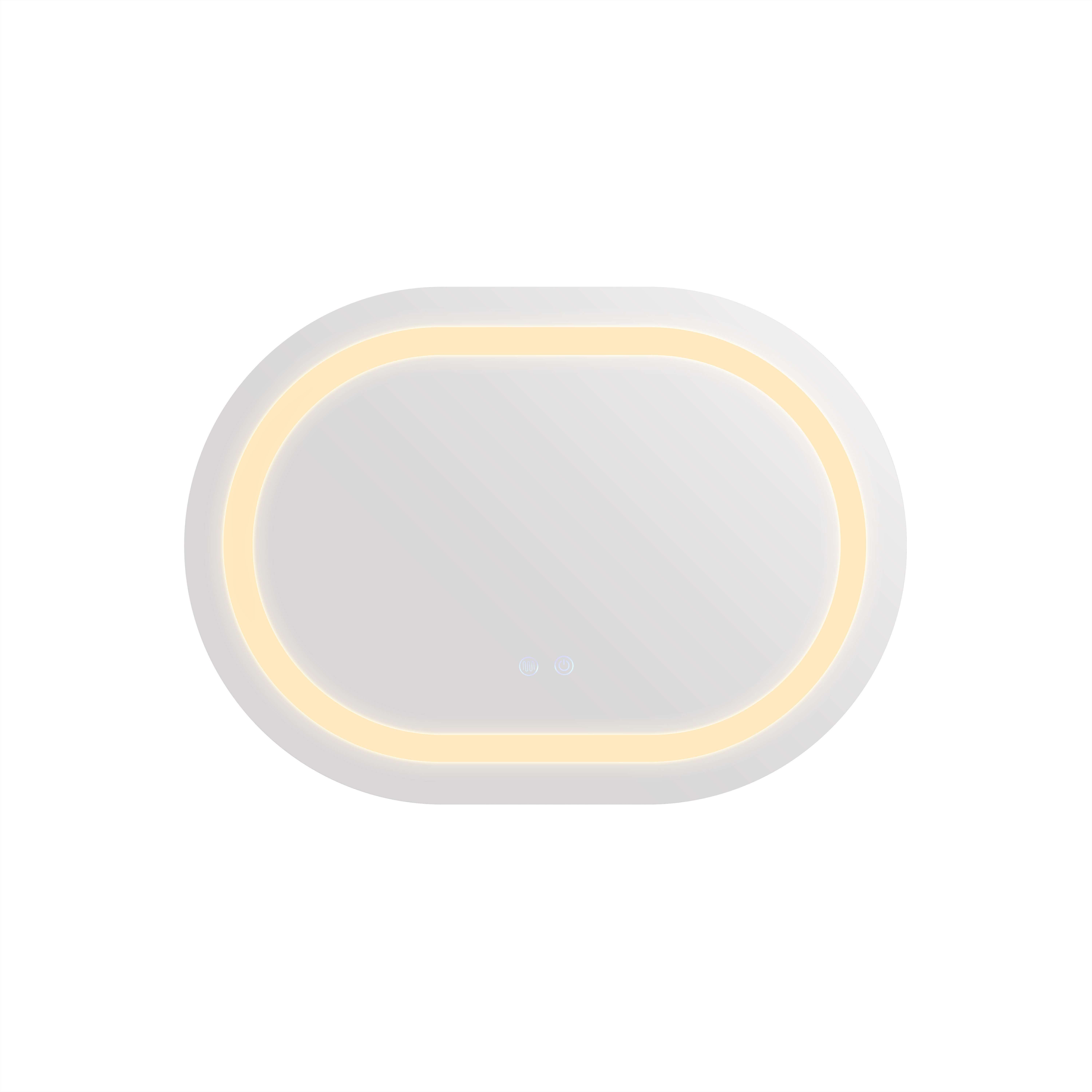Дзеркало Qtap Gemini 600х800 з LED-підсвічуванням Touch, з антизапотіванням, з димером, рег. темп. кольору (3000-6500K) QT2578R6080