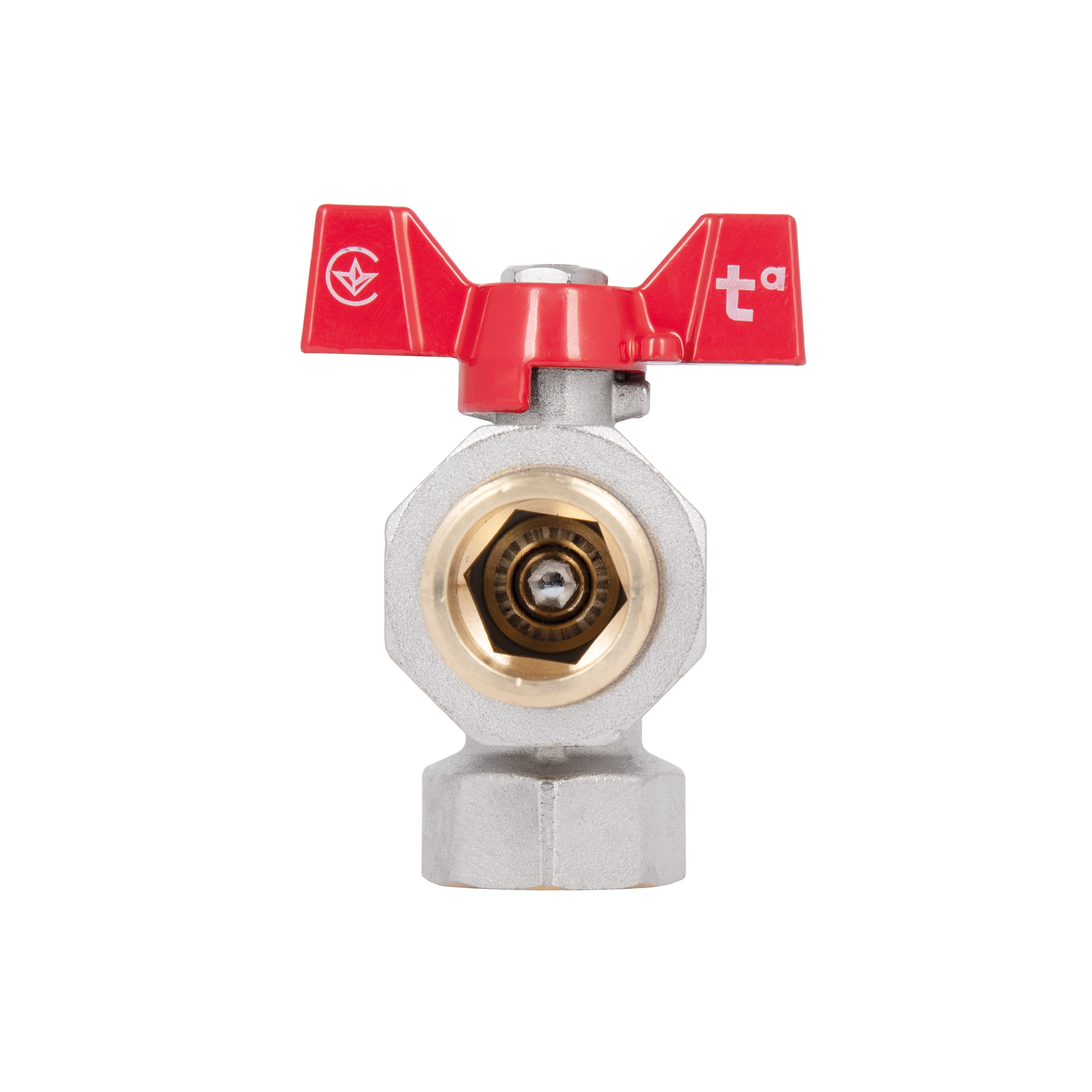 Кран кульовий "Американка" Thermo Alliance Standart 3/4" ВЗ кутовий SD222NW20PN40
