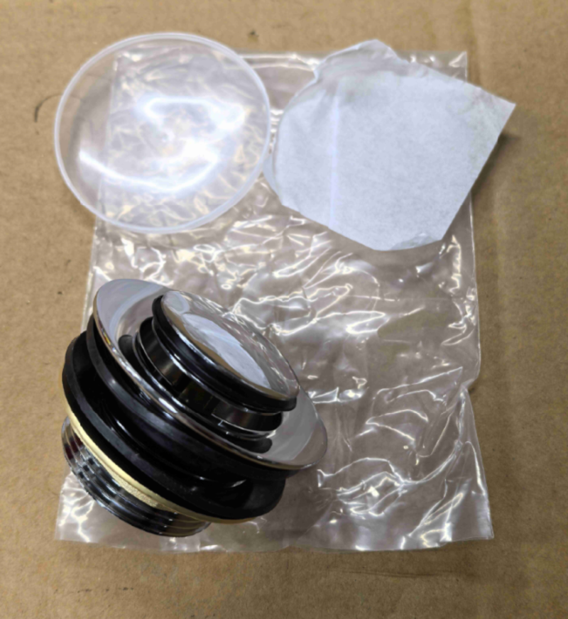 Донний клапан для ванни KOER PW-06-01 автоматичний (Click-Clack) (Колір хром) 1 1/2'' (KR5799)