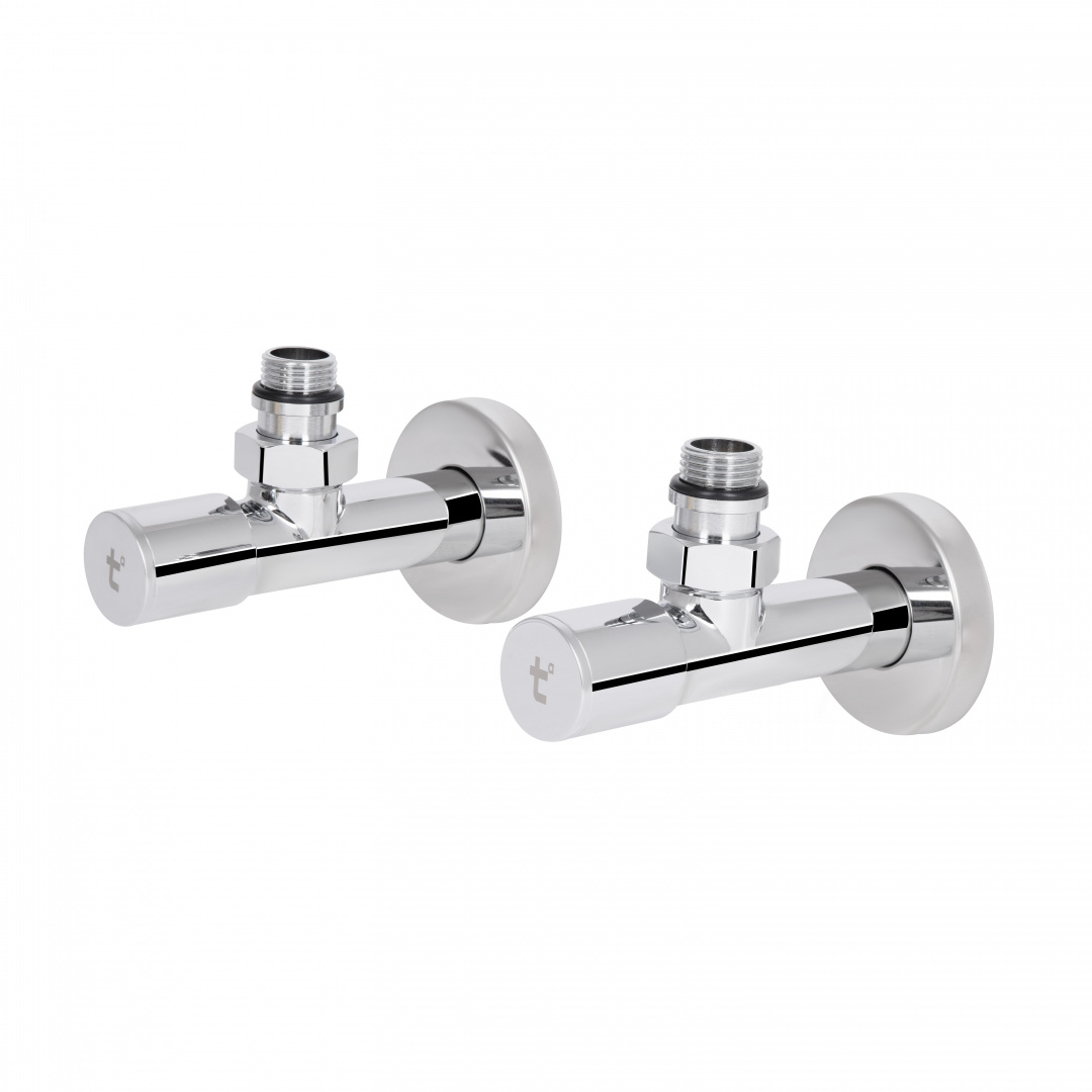 Комплект кранів Thermo Alliance Standart 1/2" НР для рушникосушарки кутовий SF395W15
