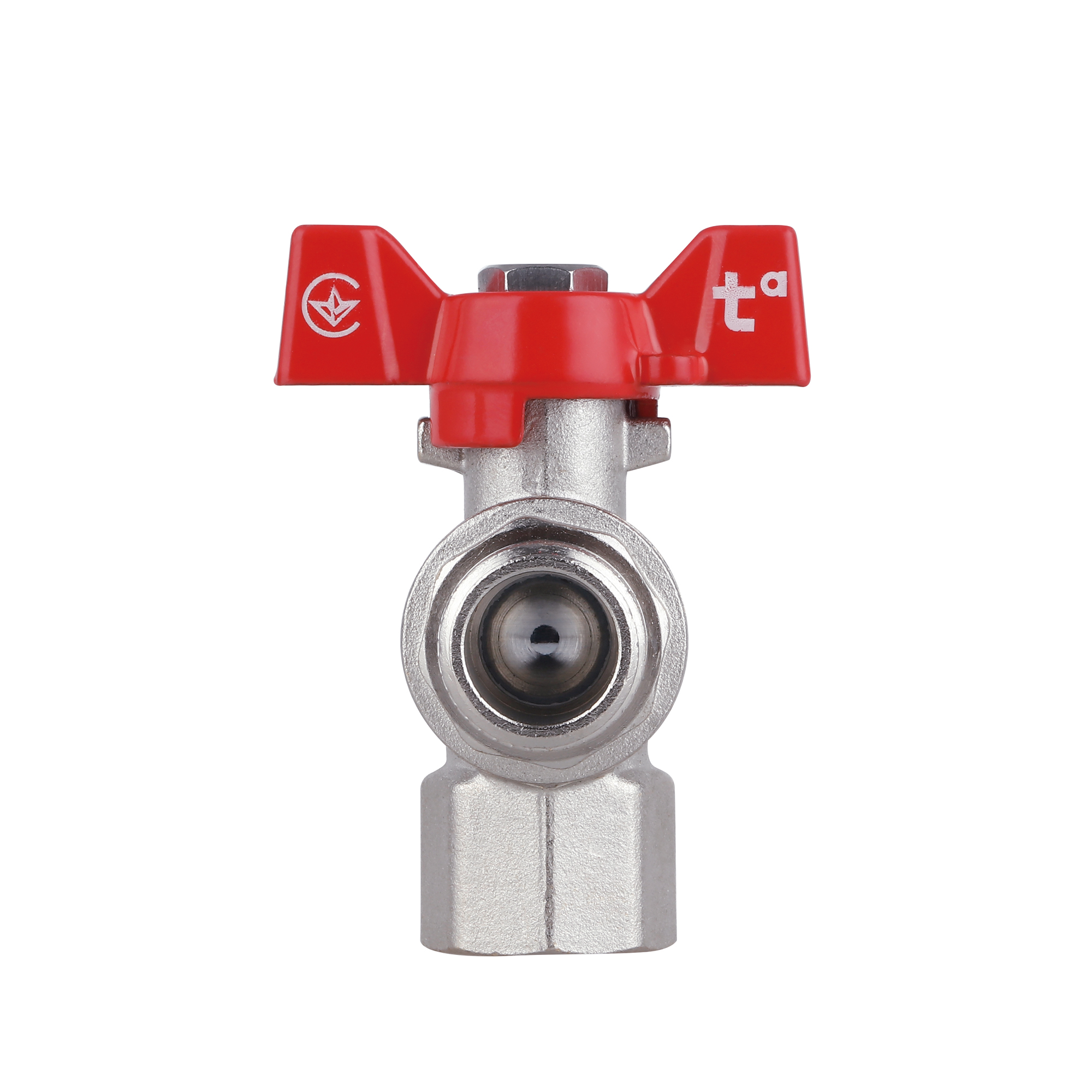 Кран кульовий Thermo Alliance Forte 1/2" ВЗ для води угловой (метелик) SF267W15