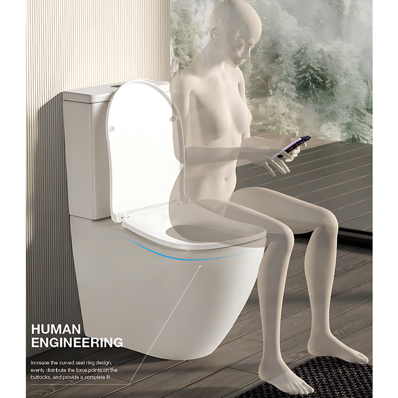Чаша унітазу-компакту без сидіння KOER TT-0201-T3 BOWL 430x390x675 система змиву TORNADO 3.0 (MI8364)