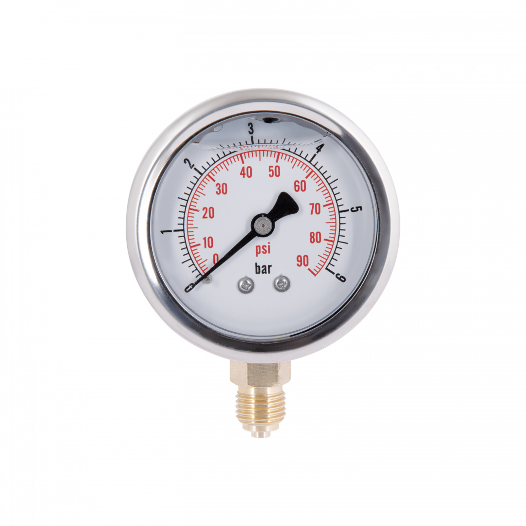 Манометр із гліцерином Thermo Alliancе Forte 6 бар, 1/4"З, нижнє підключення TAF170G6B