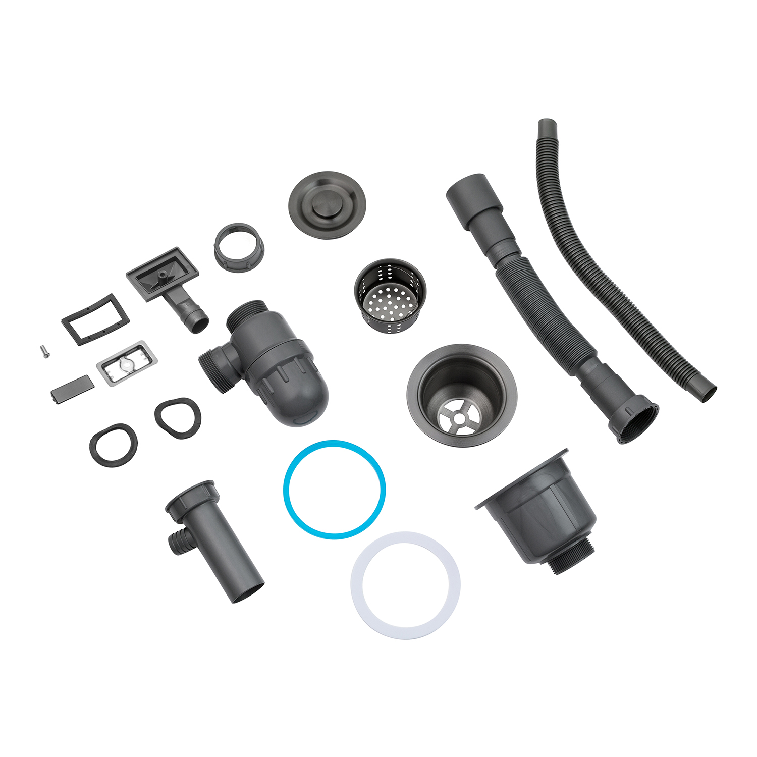 Кухонна мийка Kroner KRP Schwarze - 7848LHM PVD (3.0/1.0 мм)