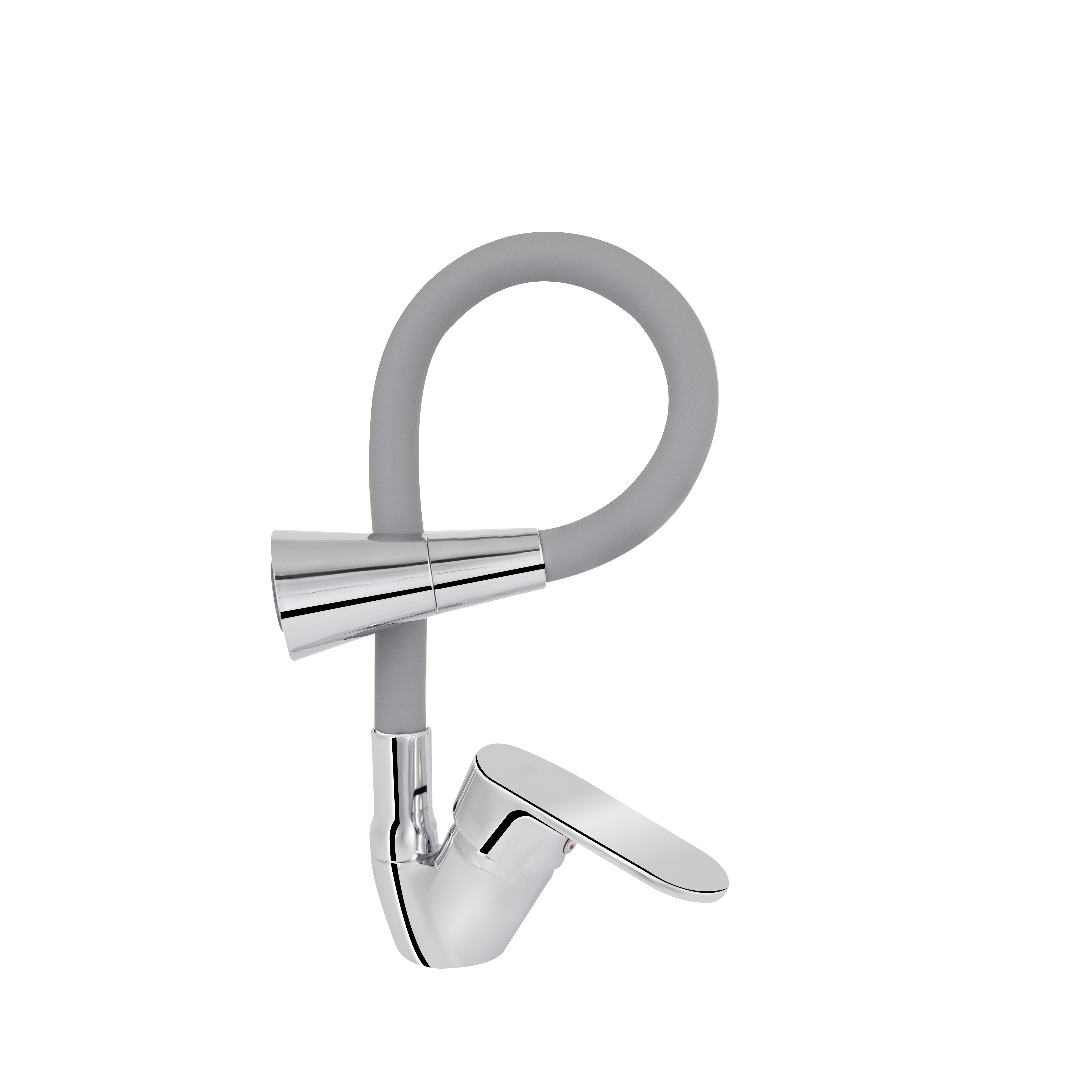 Змішувач для кухні Lidz Tani 008F3 з гнучким виливом (k40) LDTAN008F3GCR39507 Chrome/Grey