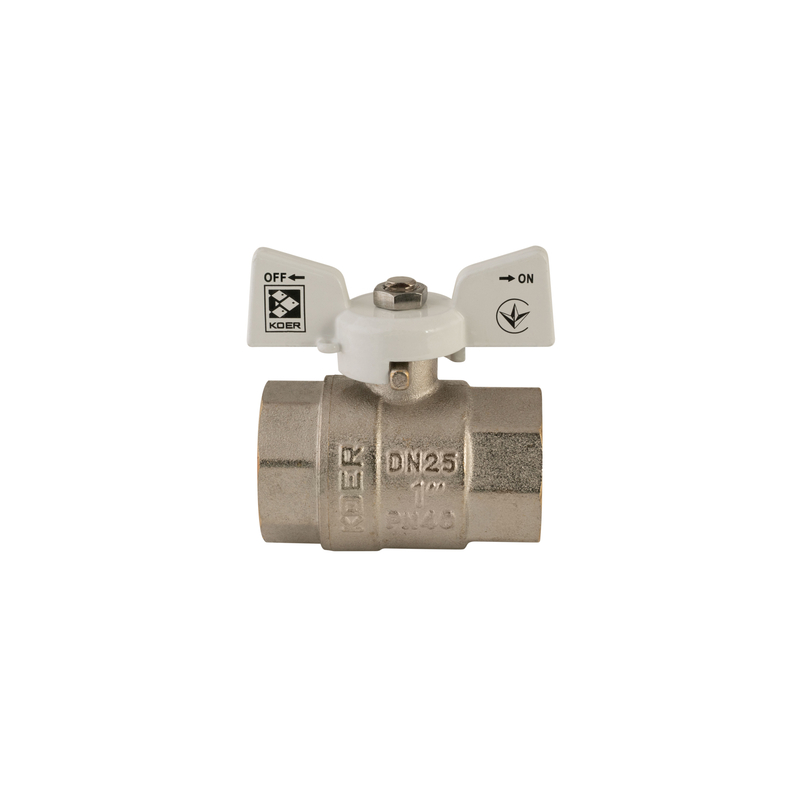 Кран кульовий Koer 1" ГГМ (KR.217.W) білий (KR0180)