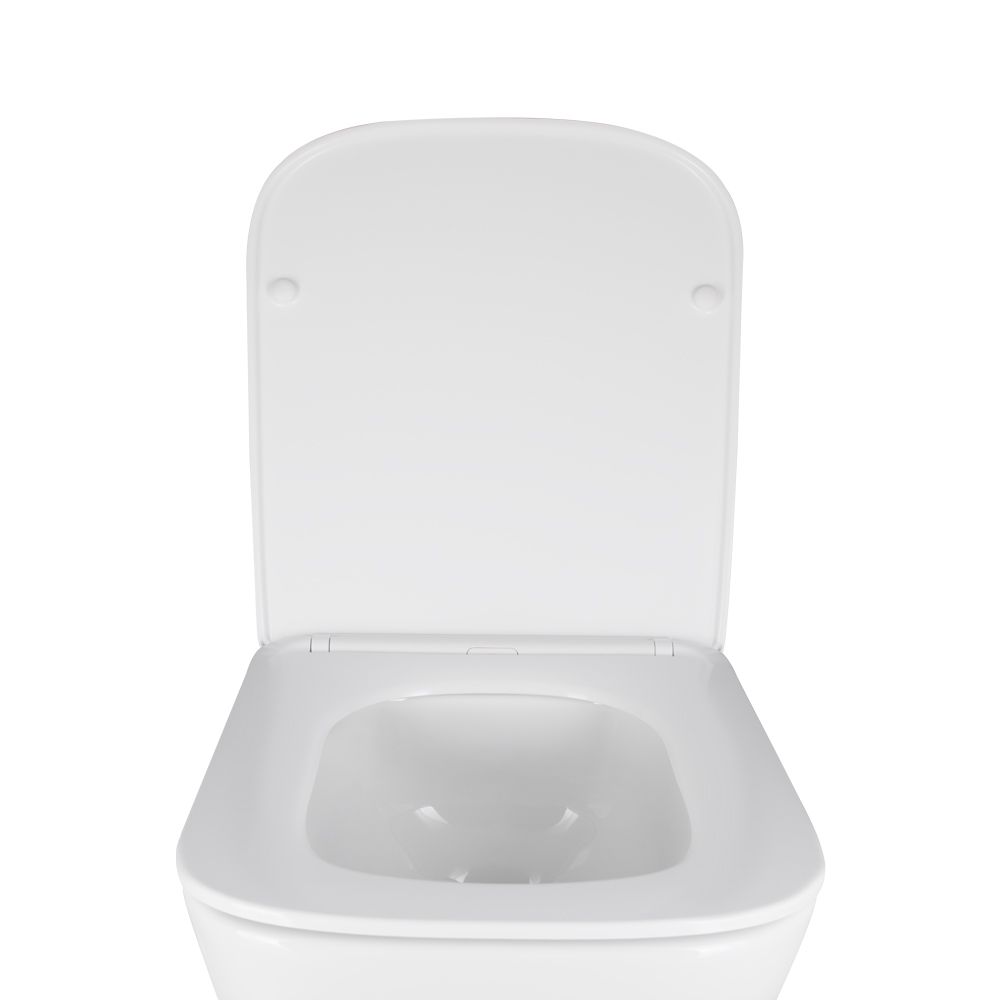 Унітаз підвісний Qtap Crow безобідковий з сідінням Soft-close QT05335171W