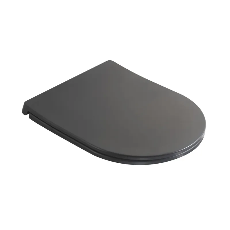 Сидіння-кришка для унітазу MIXXUS PREMIUM SEAT COVER ELLIPSE-TOPPER-2002 GRAY 425х360х25mm дюропластове швидкознімне з мікроліфтом (MP6684)