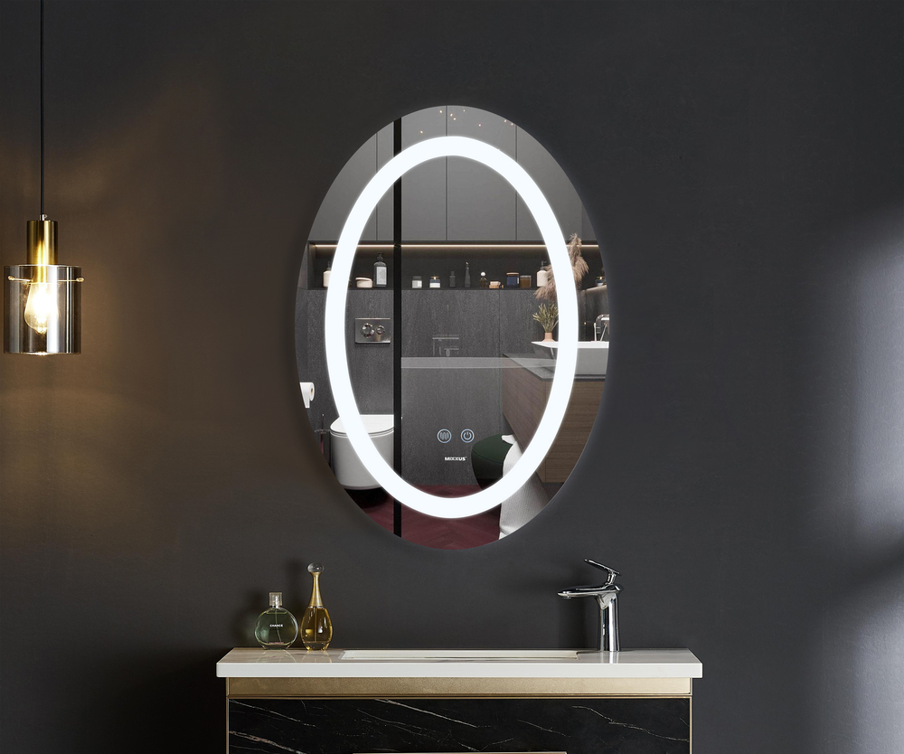Дзеркало MIXXUS PLAIN MV03-50x70 з LED Touch, Anti-fog, димером, рег. яскравості (MI6664)