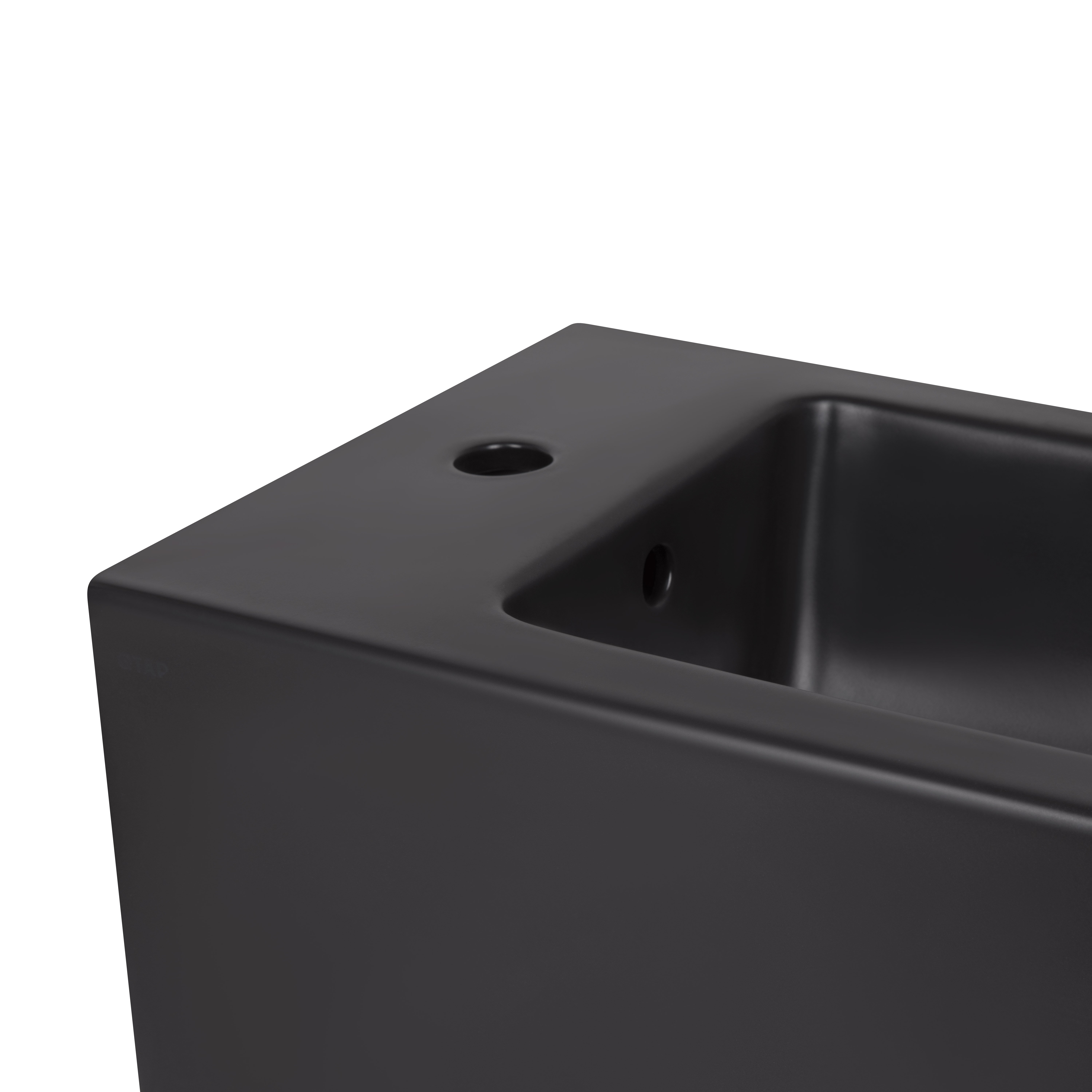 Біде підвісне Qtap Tern New 515x350x320 мм Matt Black QT17551303GMB
