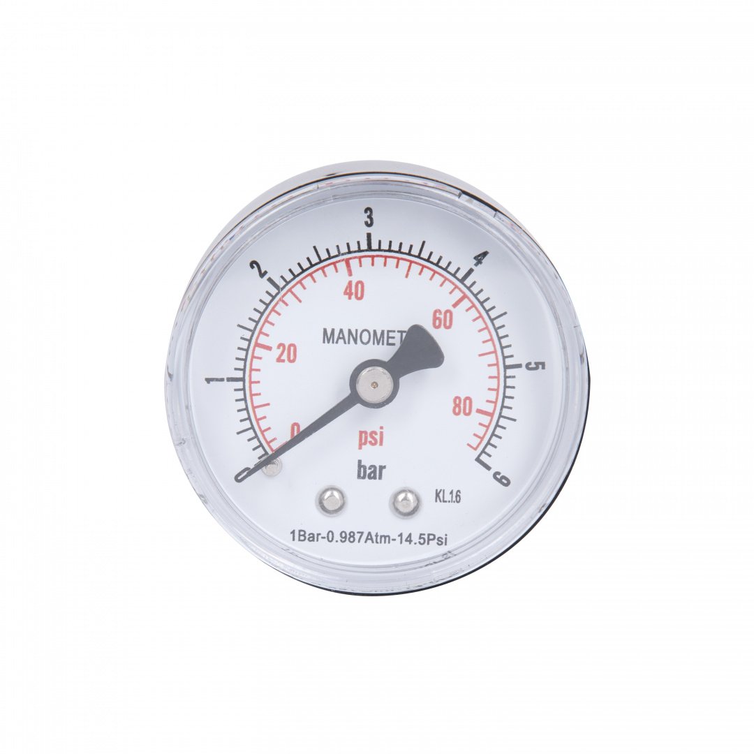 Манометр Thermo Alliance Standart 6 бар 1/4" , заднє підмикання SD1716B