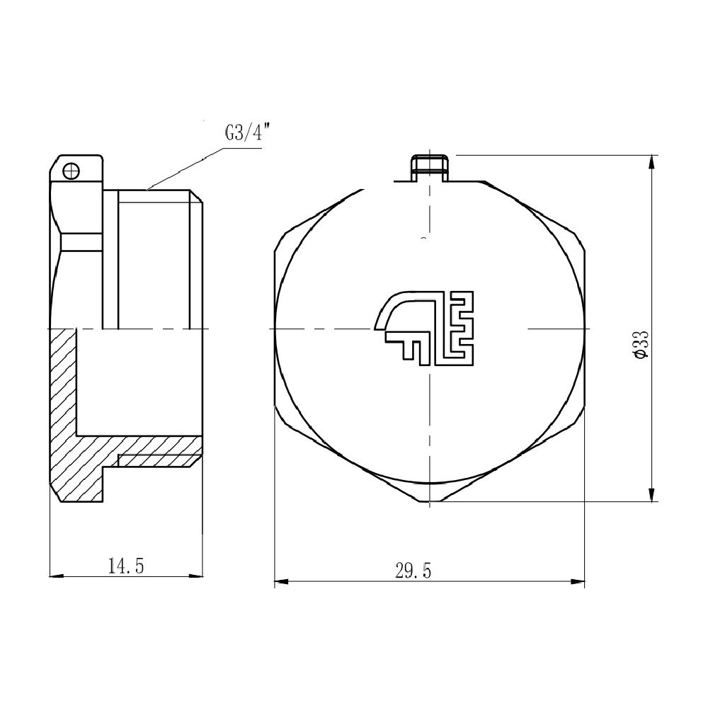 Заглушка SD Forte 3/4" ЗР SF35320