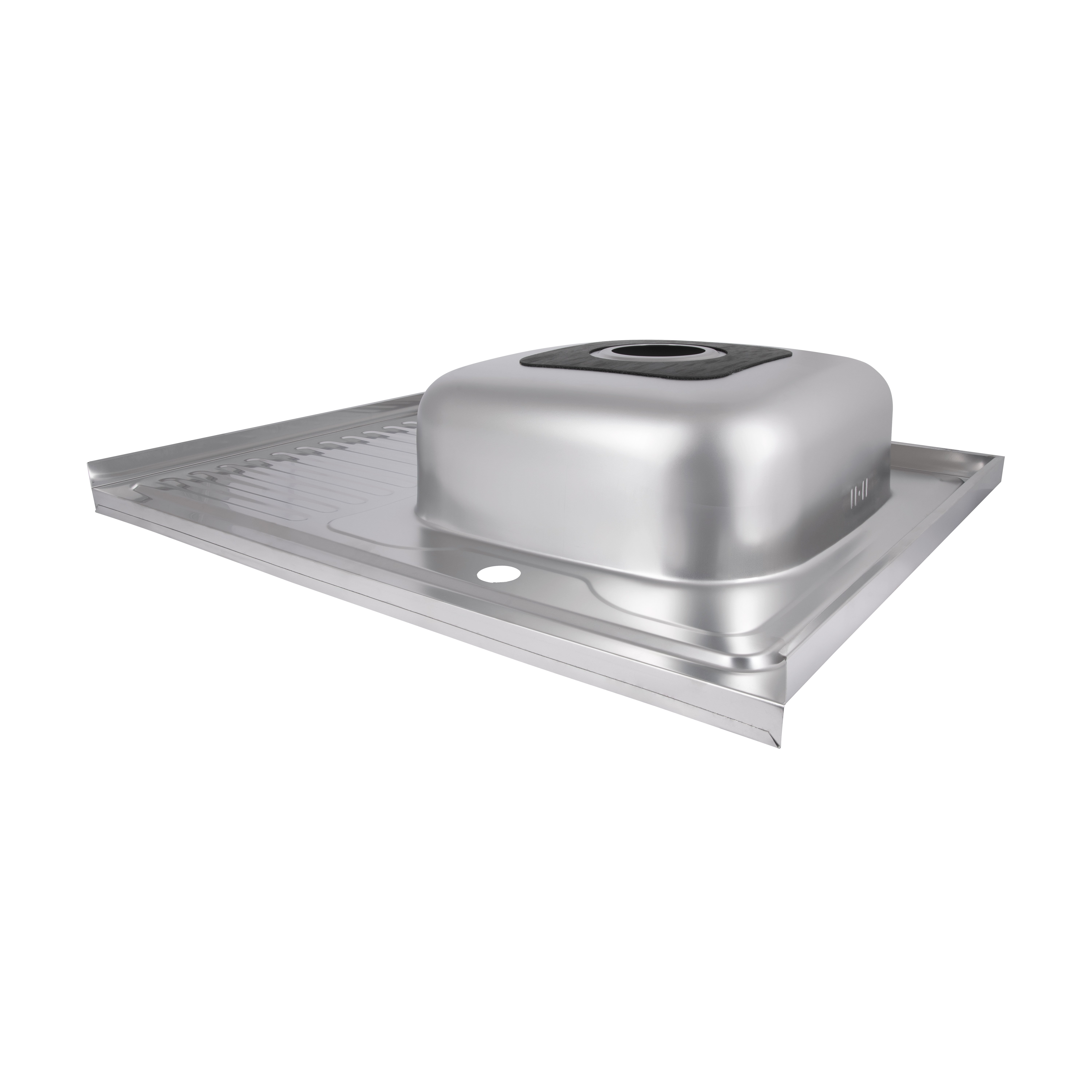 Кухонна мийка Brinex 6080-R 0,6 мм Satin (BRIN6080RSAT06)