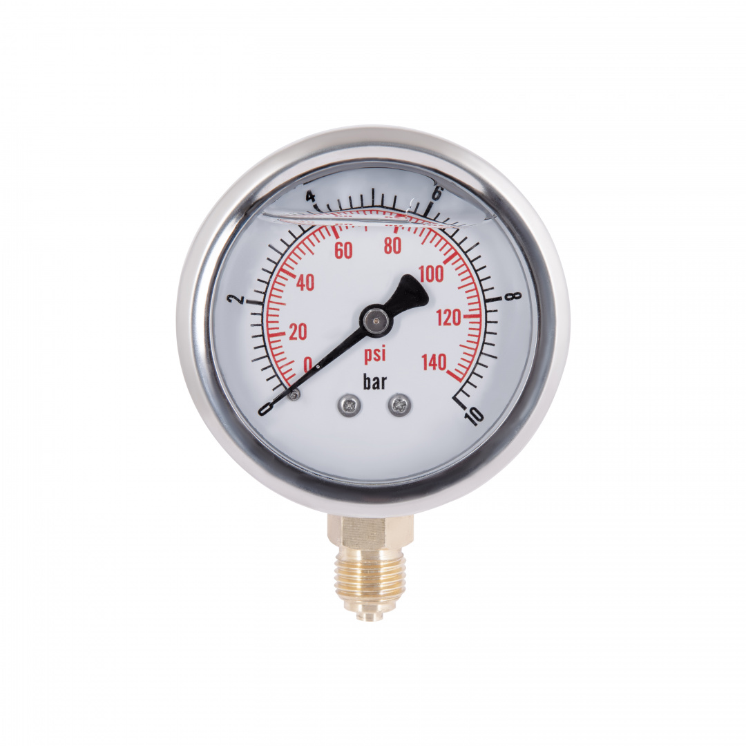 Манометр із гліцерином Thermo Alliancе Forte 10 бар, 1/4"З, нижнє підключення TAF170G10B