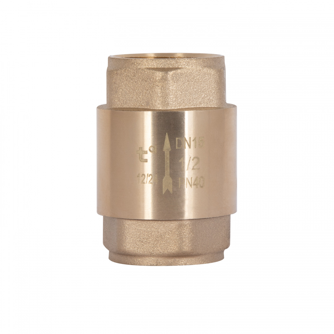 Зворотний клапан Thermo Alliance Base 1/2"ВВ Slim із латунним штоком TAB240W15S