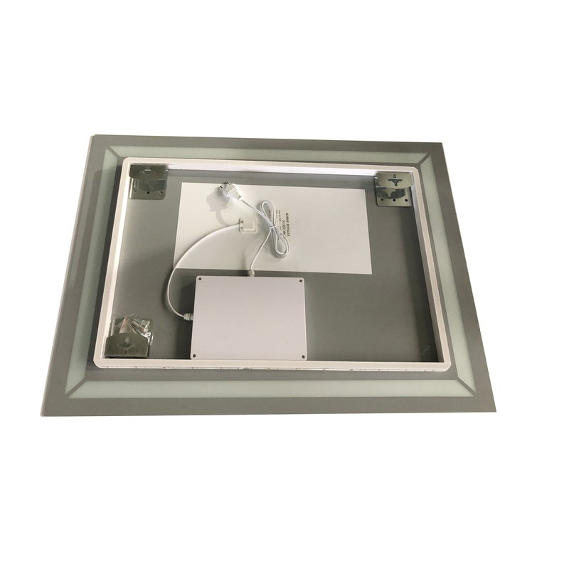 Дзеркало ZERIX KUBIX MR04-80x60-REVERSE з LED Touch, Anti-fog, димером, рег. яскравості (ZX6054)