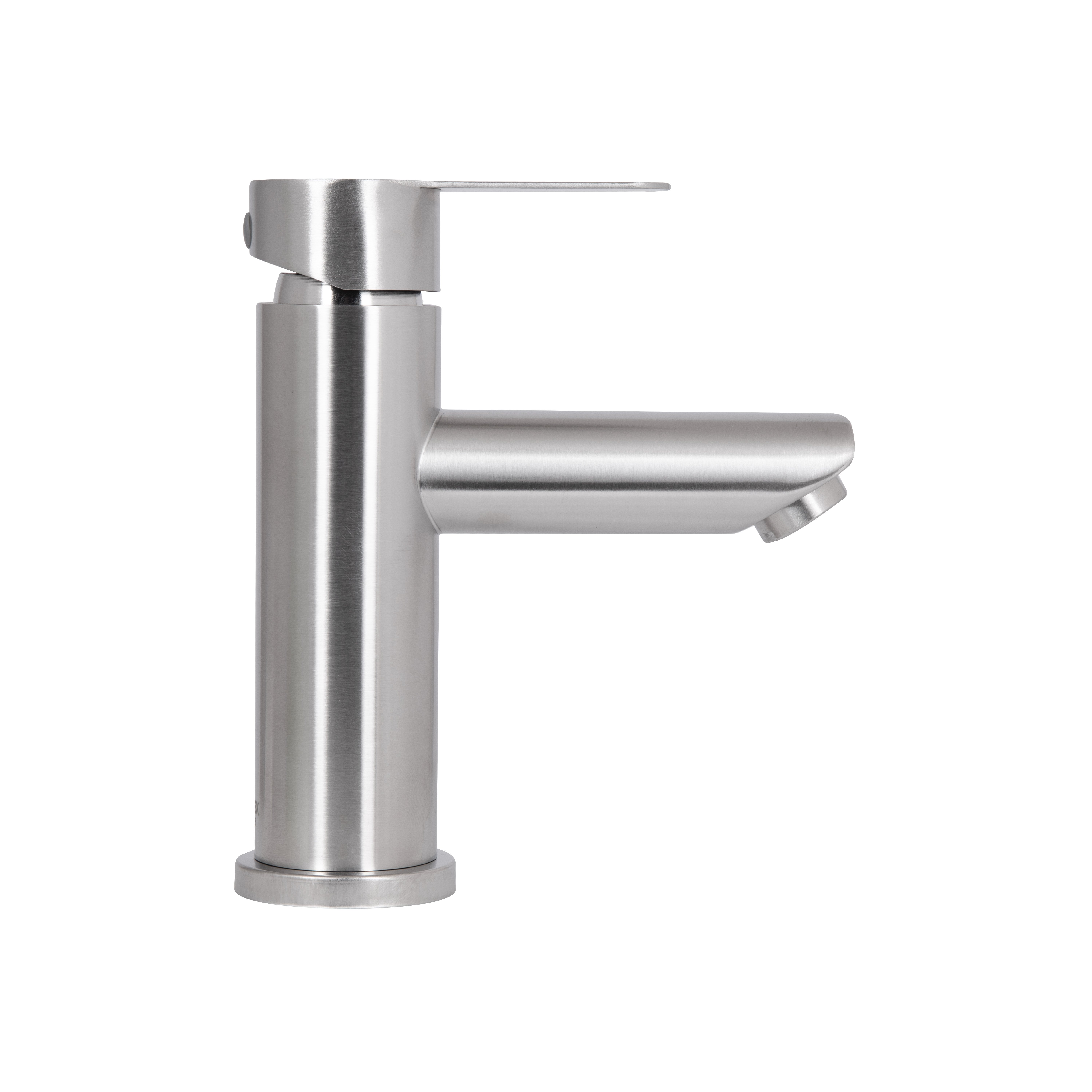 Змішувач для раковини Brinex Pure 001F низький  Nickel BRIPUR001FNKL