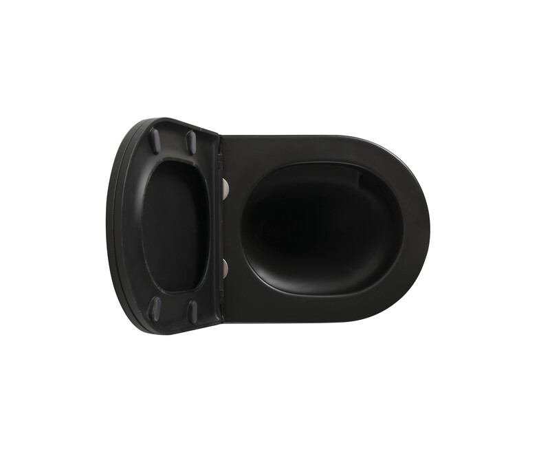 Комплект: MIXXUS PREMIUM BEVEL-SET-2101 BLACK Унітаз система змиву TORNADO 1.0+ Інсталяція KOER KT-0404 + панель KT-0604-05 BLACK MAT (MP6669)