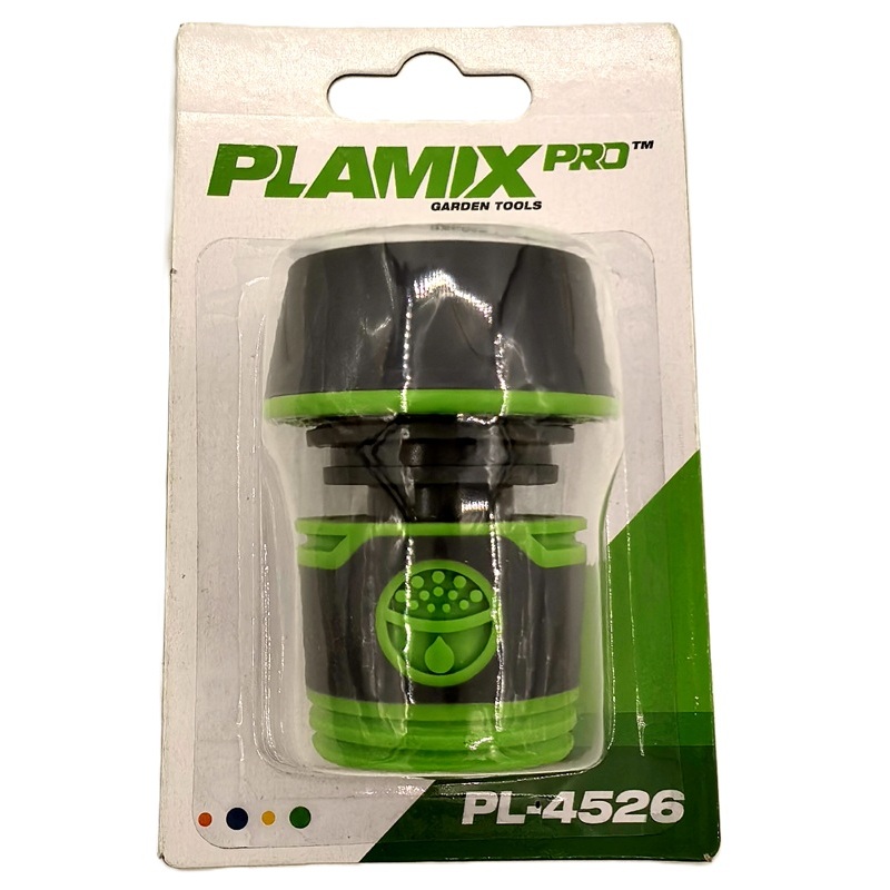 Конектор швидкознімний "аквастоп" для шланга 3/4" (ABS+TPR+PPR) PLAMIX PRO PL-4526 (PM6096)