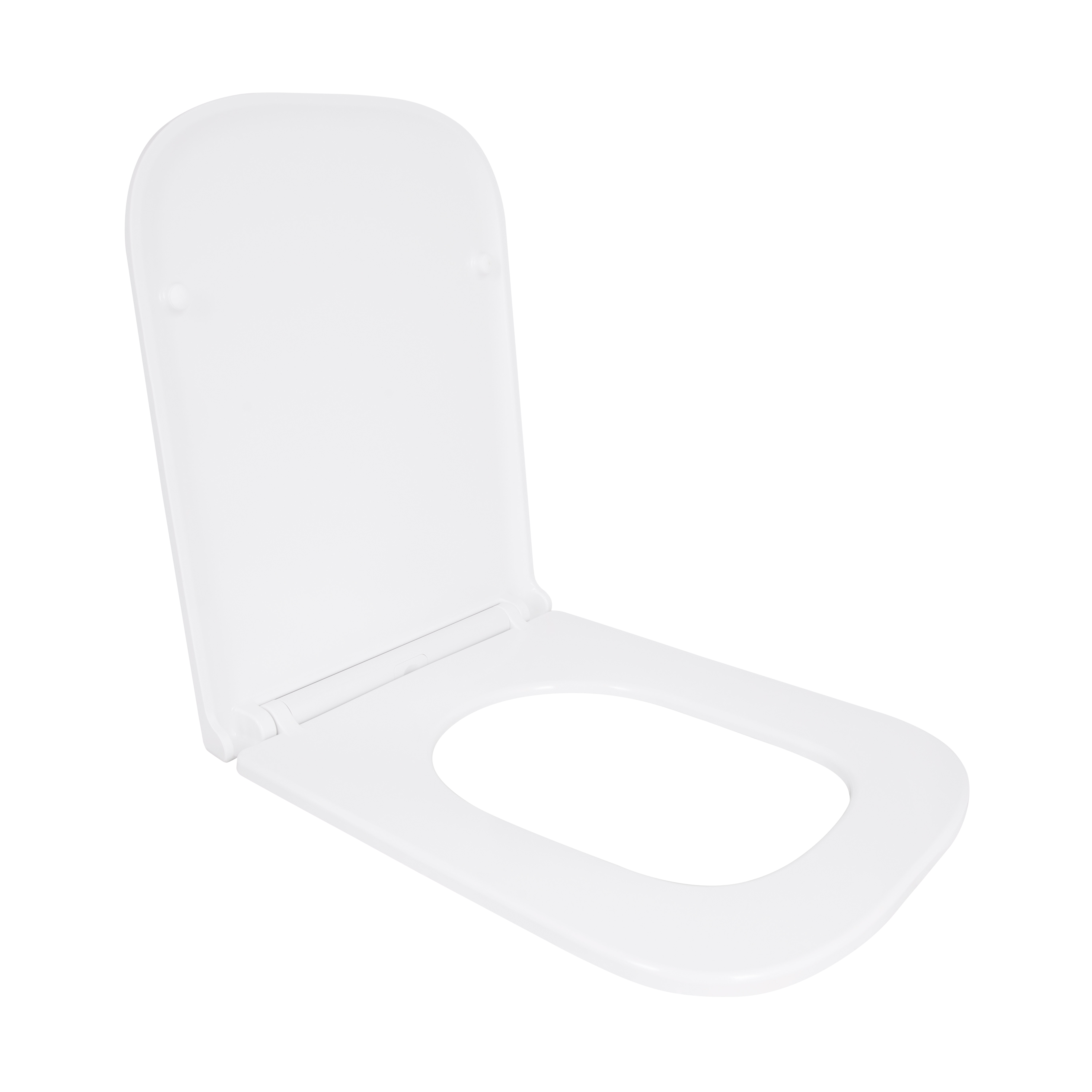 Сидіння для унітазу Qtap (Gemini 490) 428x344x37,5 мм, White, з мікроліфтом, Slim Duroplast, Quick Release QTSC179W49385