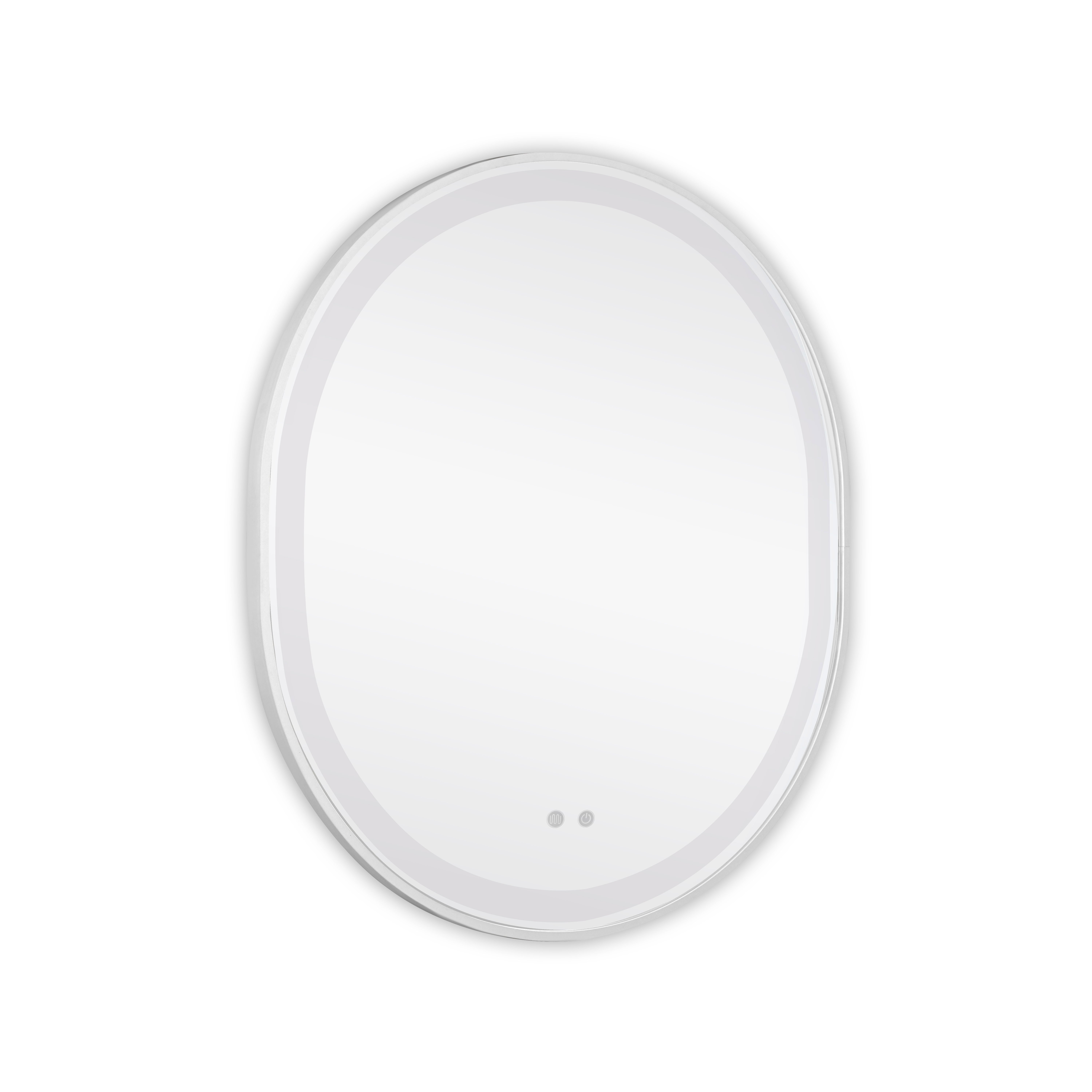 Дзеркало Qtap Gemini 800х700 з LED-підсвічуванням Touch, з антизапотіванням, з димером, рег. темп. кольору (3000-6500K) QT2578R8071W