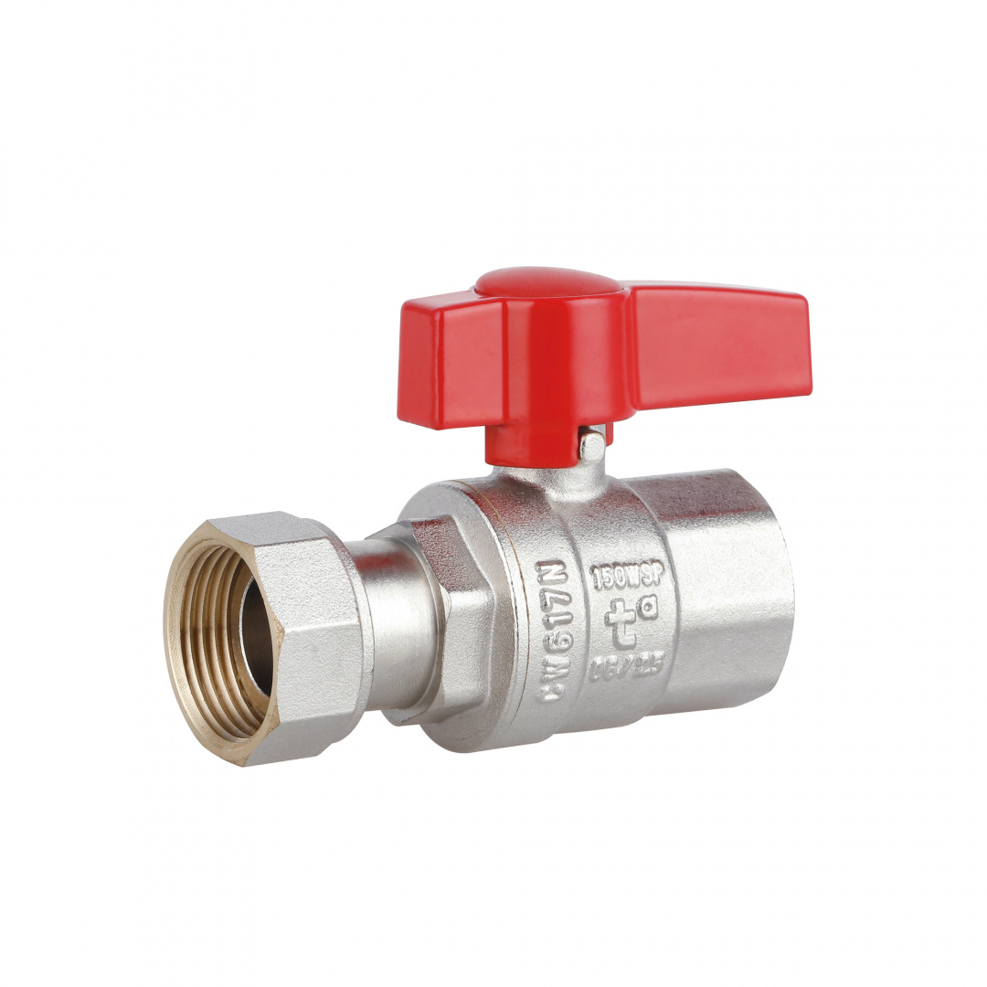Кран кульовий Thermo Alliance Standart 3/4"ВВ прямий, PN40,з накидною гайкою TAS260W20