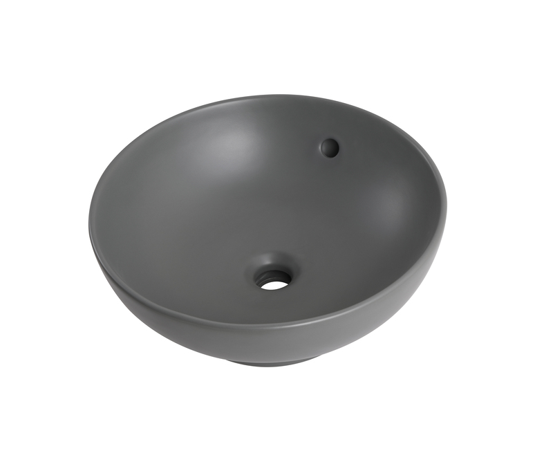 Раковина накладна MIXXUS PREMIUM TOPPER-0201 GRAY 410x410x165mm (перелив) (MP6649)