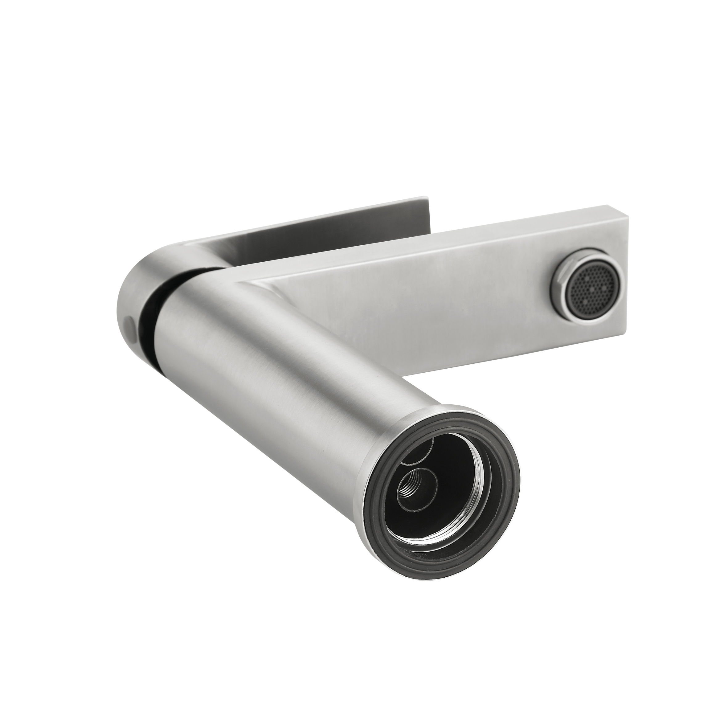 Змішувач для раковини низький Lidz Nexus 001F (k35)  LDNEX001FNKS49184 Nickel