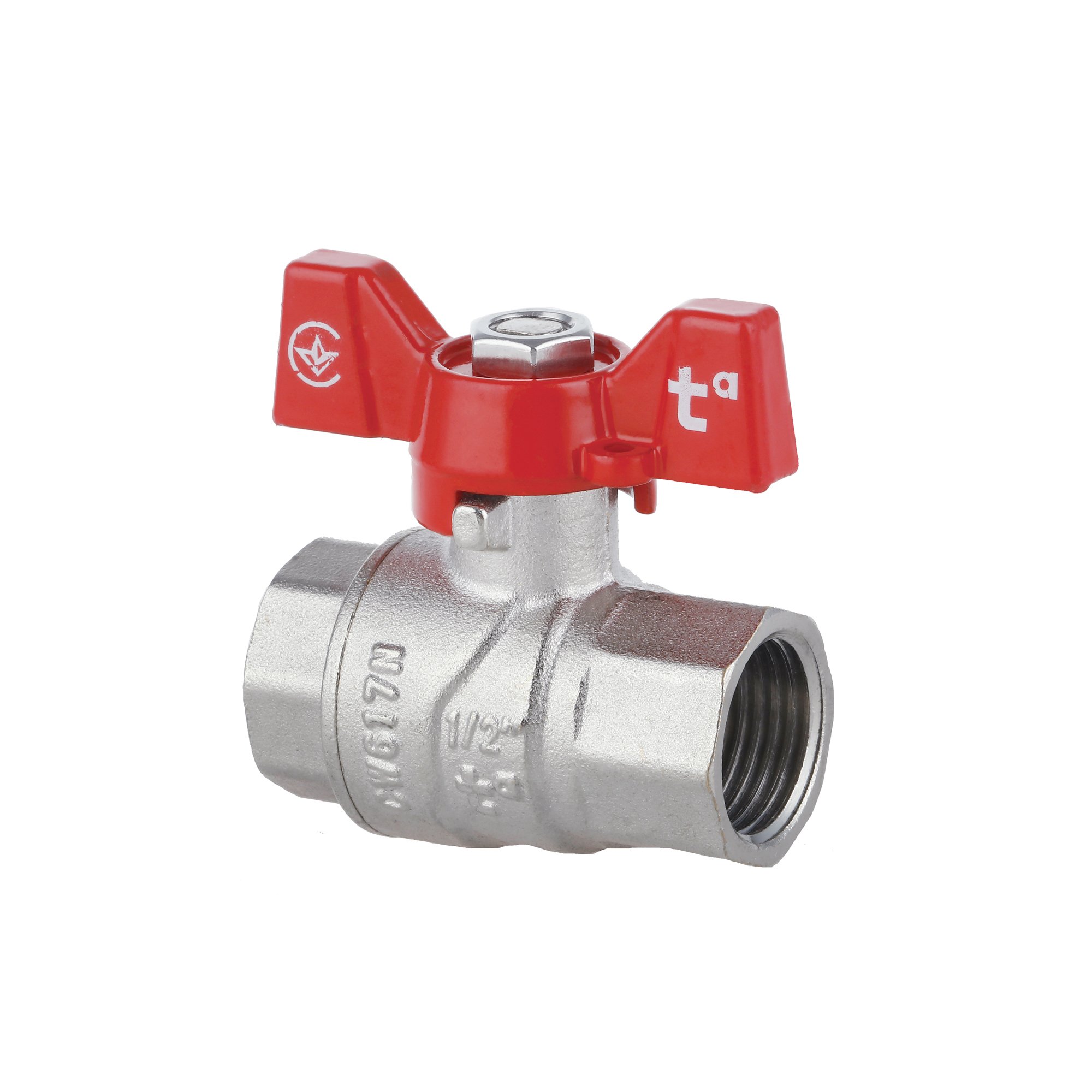 Кран кульовий Thermo Alliance Forte 1/2" ВР для води (метелик) SF602W15
