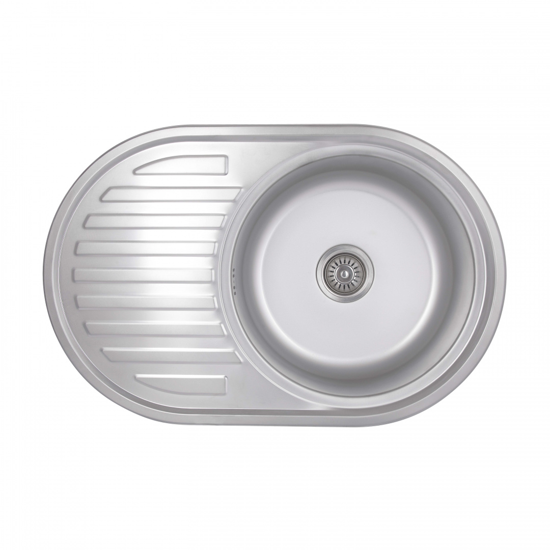 Кухонна мийка Brinex 7750 0,8 мм Satin (BRIN7750SAT08)