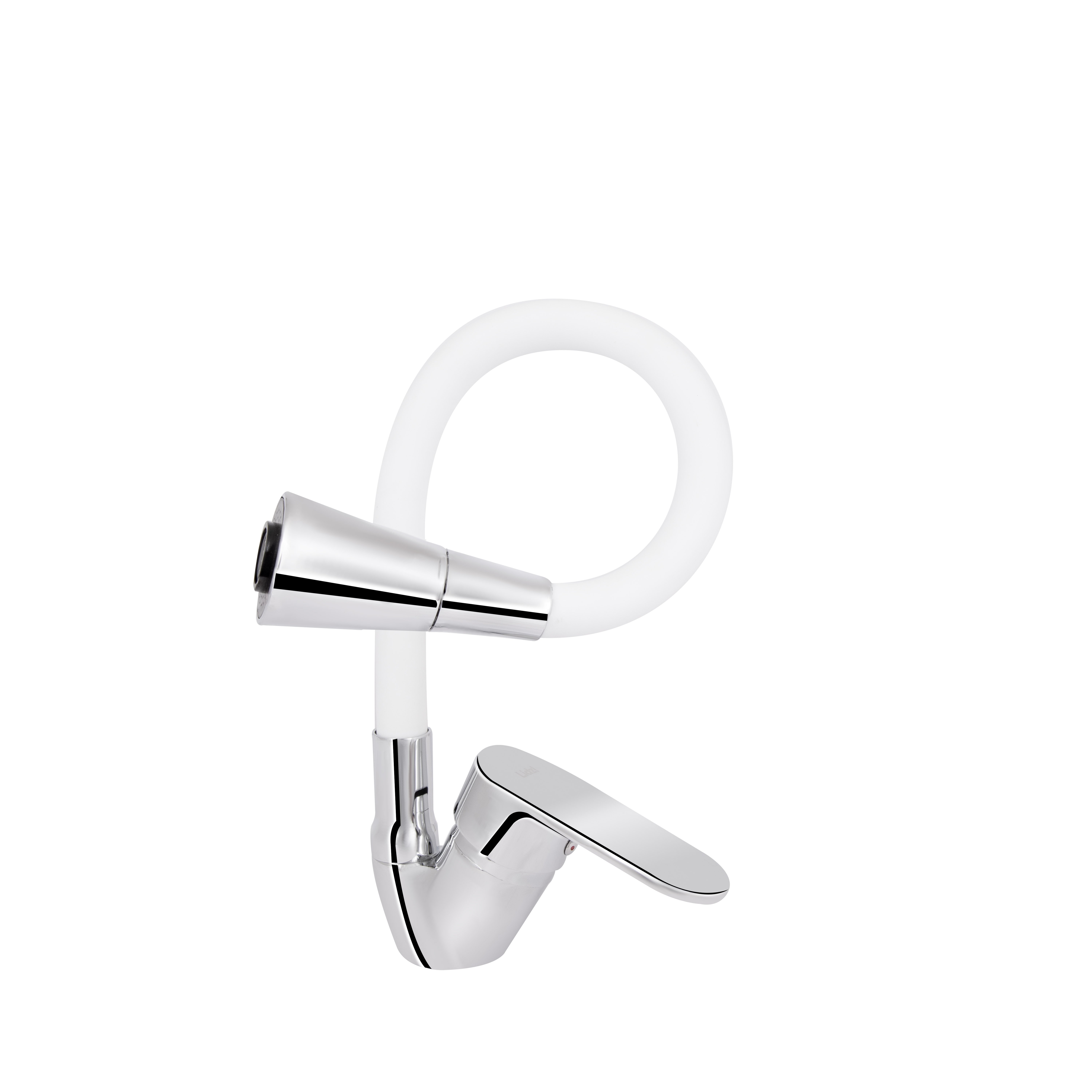 Змішувач для кухні Lidz Tani 008F3 з гнучким виливом (k40) LDTAN008F3WCR37037 Chrome/White