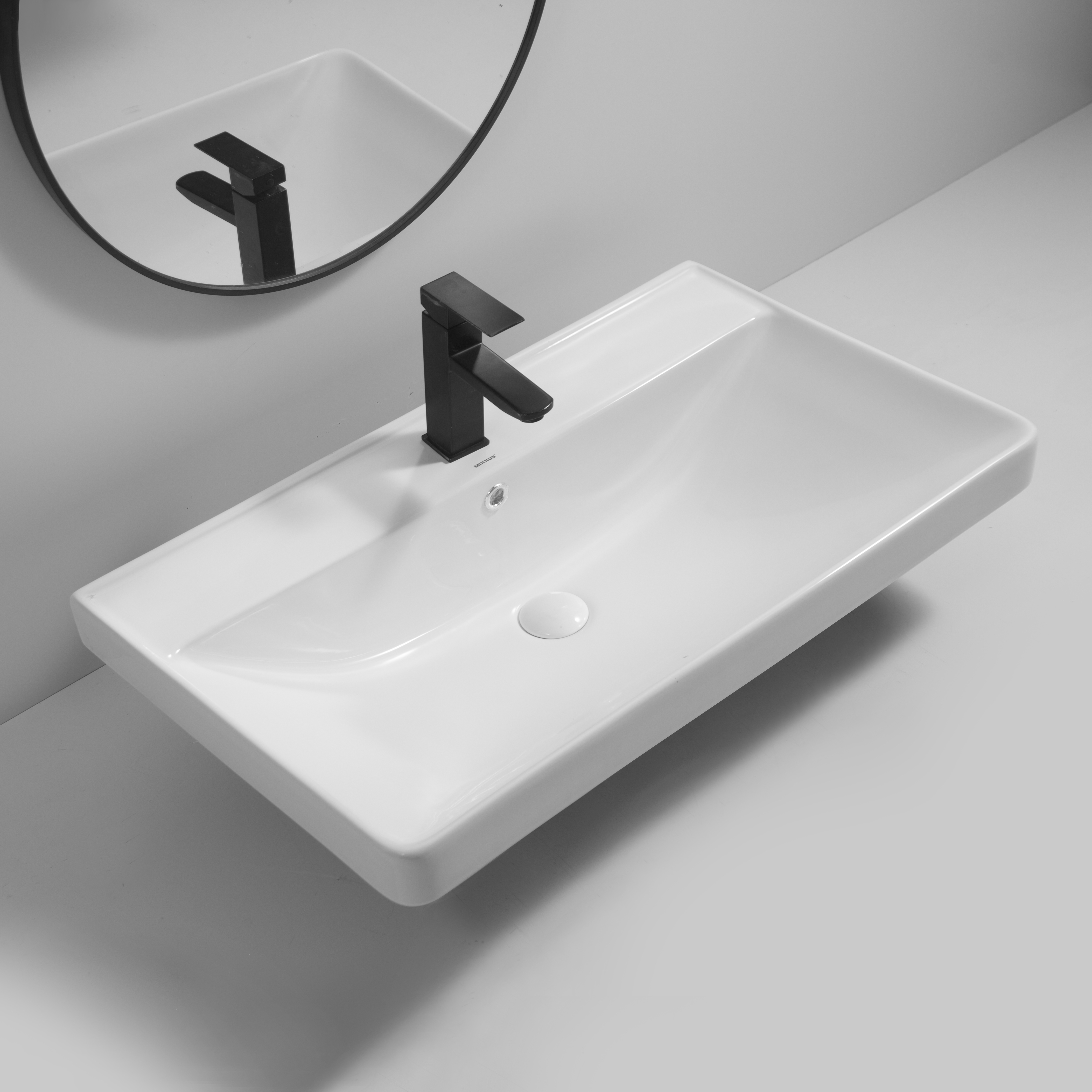 Раковина меблева MIXXUS PREMIUM STYLE-1503 800х480х190mm (отвір під змішувач, перелив) (MP6500)