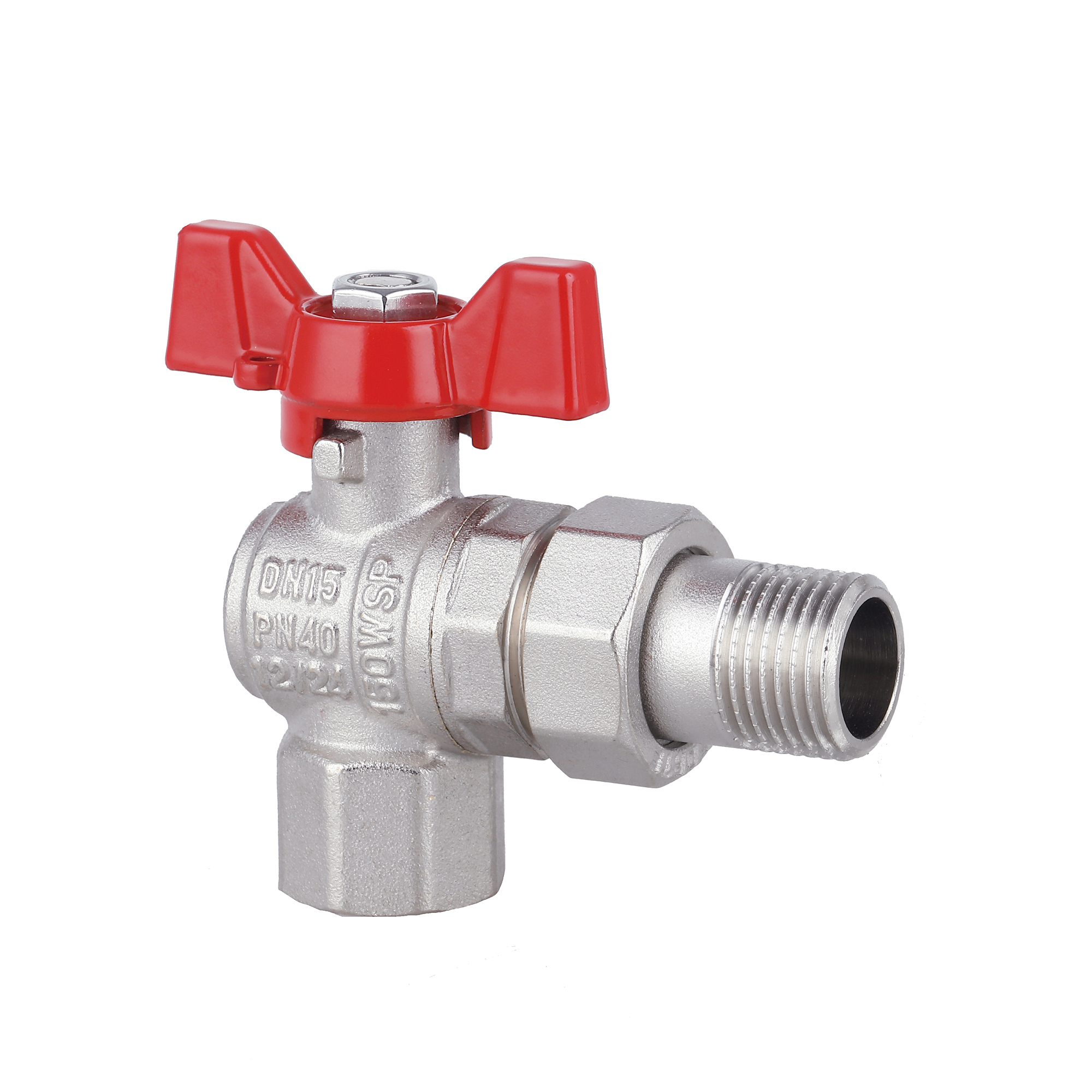 Кран кульовий «Американка» Thermo Alliance Forte 1/2" кутовий SF221W15