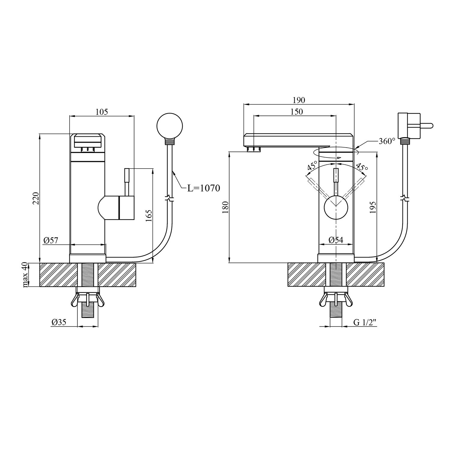 Проточний водонагрівач Kroner KRP Volt - ESG089 з дисплеєм