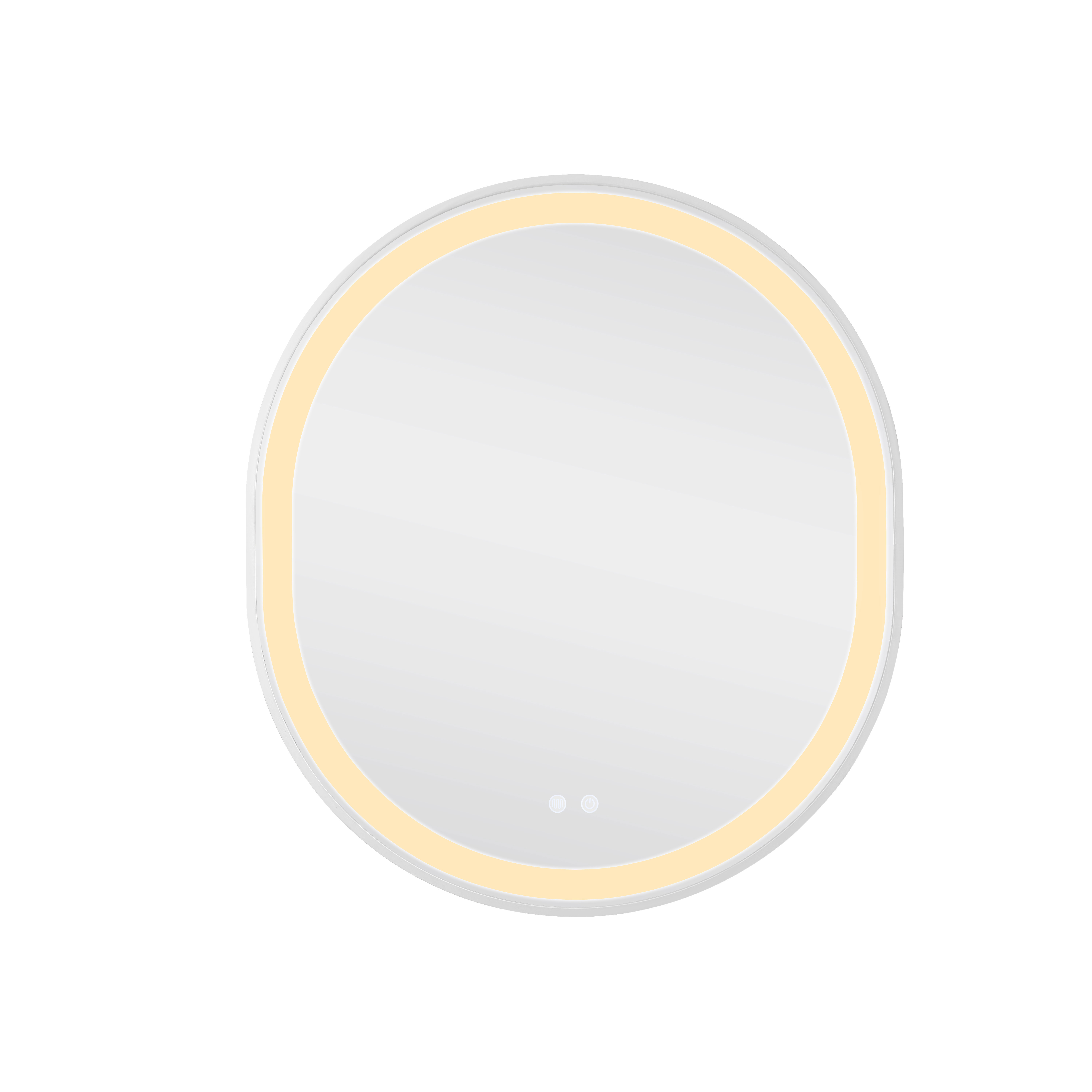Дзеркало Qtap Gemini 800х700 з LED-підсвічуванням Touch, з антизапотіванням, з димером, рег. темп. кольору (3000-6500K) QT2578R8071W