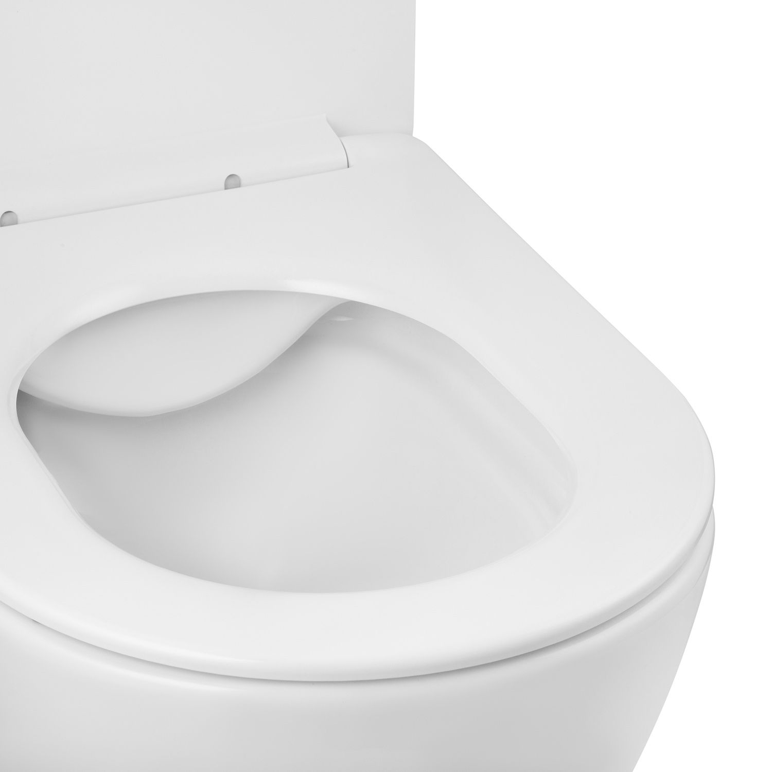 Унітаз підвісний Kroner Harz WHI523632 RIMLESS безобідковий з сидінням