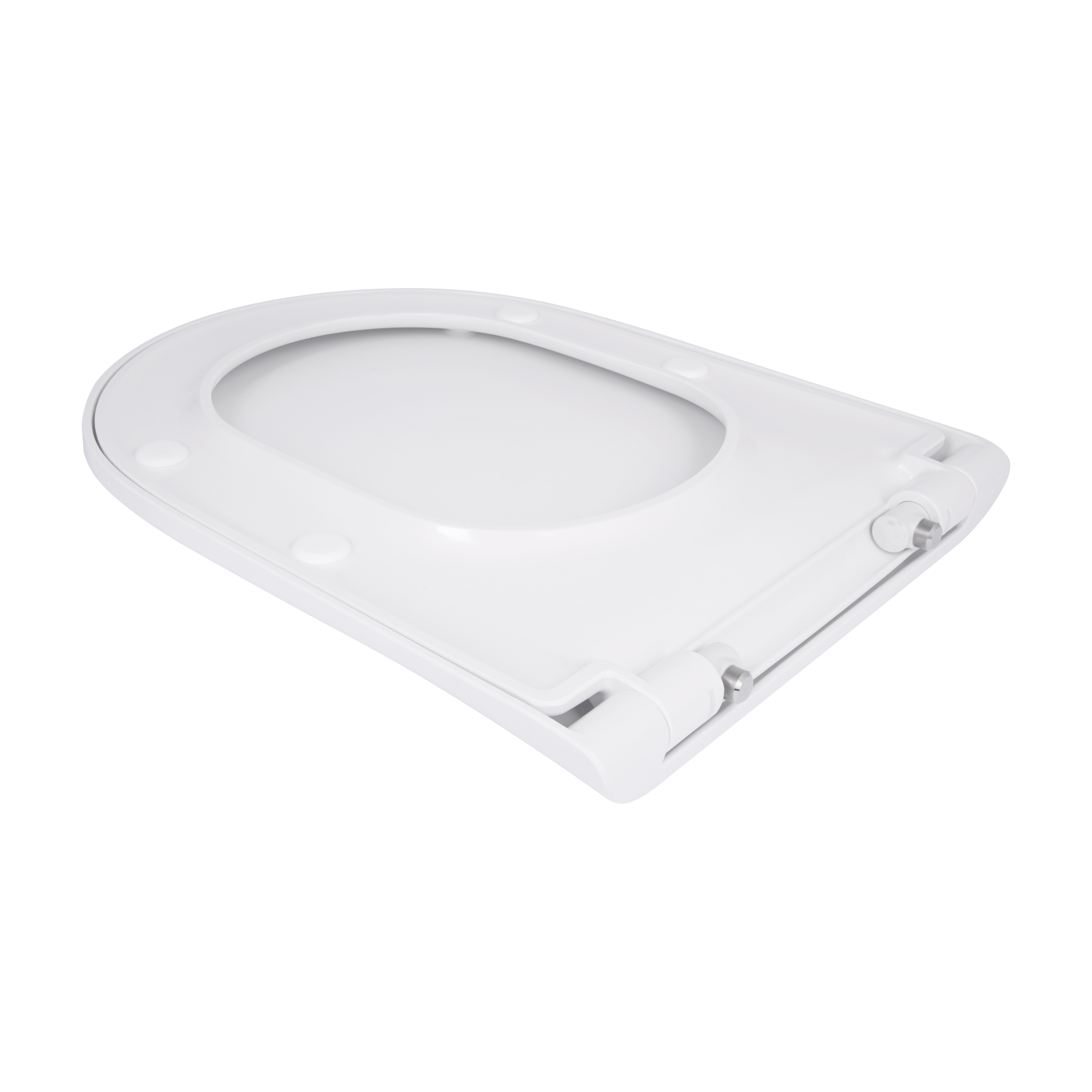 Qtap Сидіння для унітаза (Robin 520, Scorpio 520) 465x363x60 мм, White, з мікроліфтом, Slim Duroplast, MagLock QTSC179W48916
