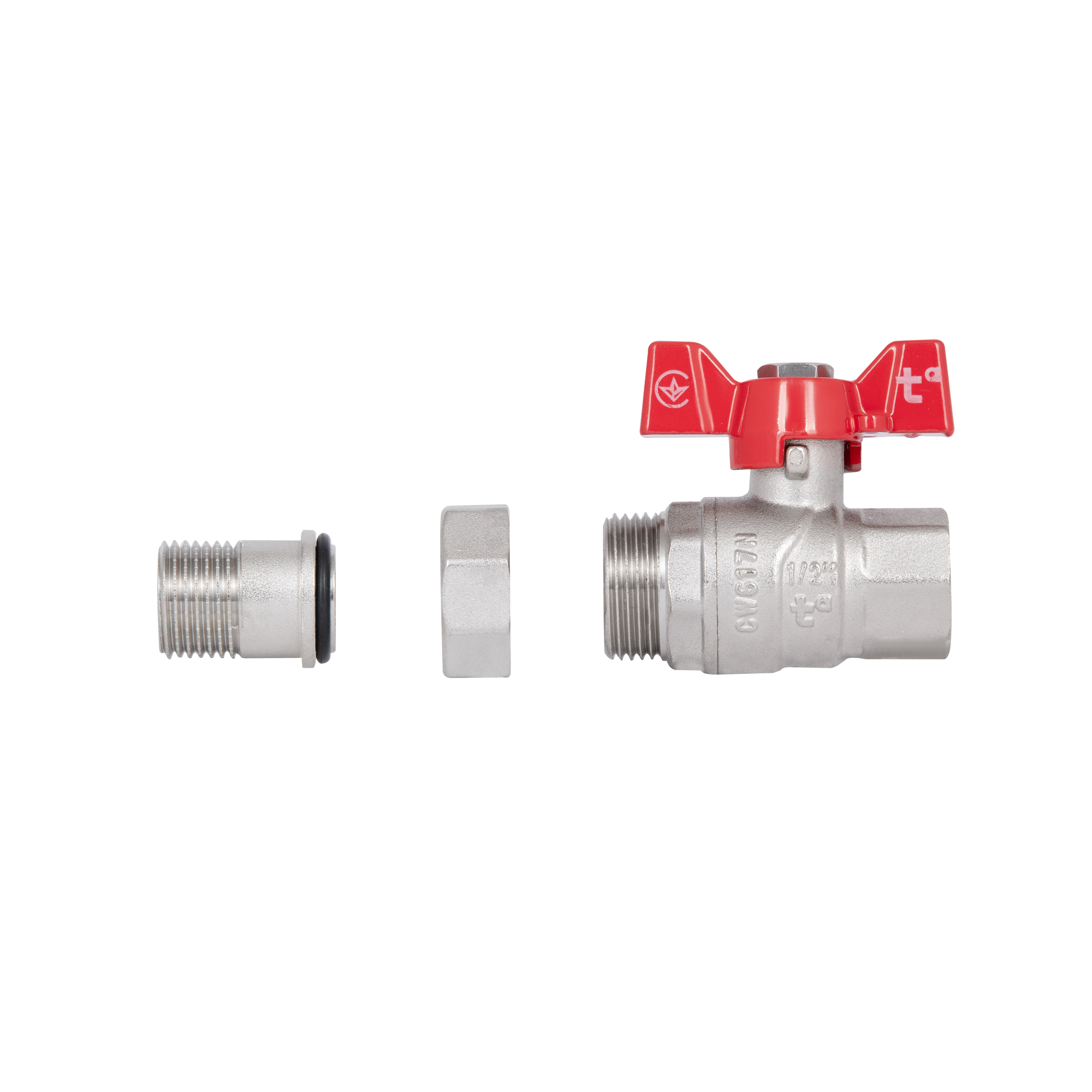 Кран кульовий "Американка" Thermo Alliance Forte 1/2" прямий SF220W15