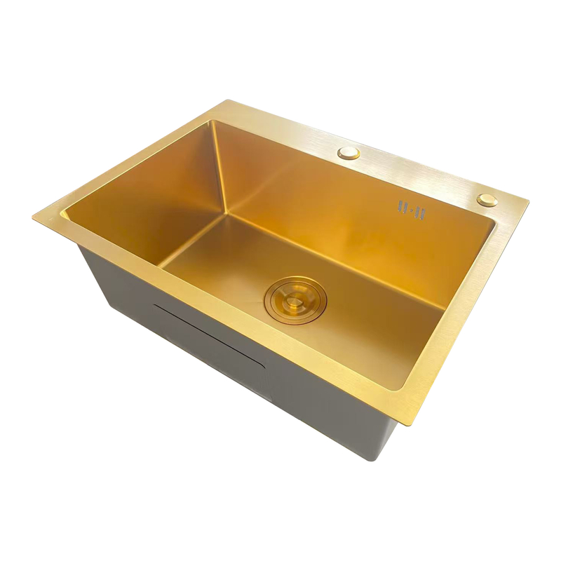 Мийка з нерж. сталі MIXXUS MH5843 MICRO DECOR BRUSHED GOLD (3.0/0.8) (колір матове золото) (MI8218)