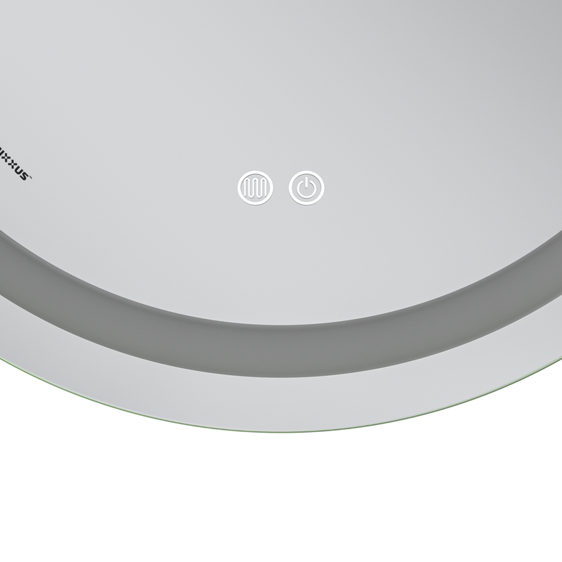Дзеркало MIXXUS PREMIUM ELLIPSE MV05-80x70-REVERSE з LED Touch, Anti-fog, димером (3-6,5kK) (MP6643)