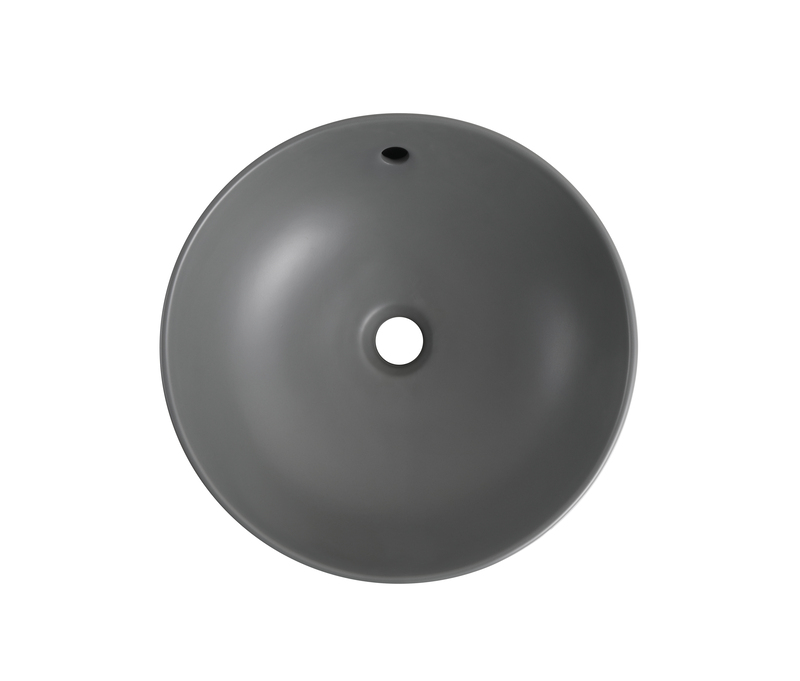 Раковина накладна MIXXUS PREMIUM TOPPER-0201 GRAY 410x410x165mm (перелив) (MP6649)