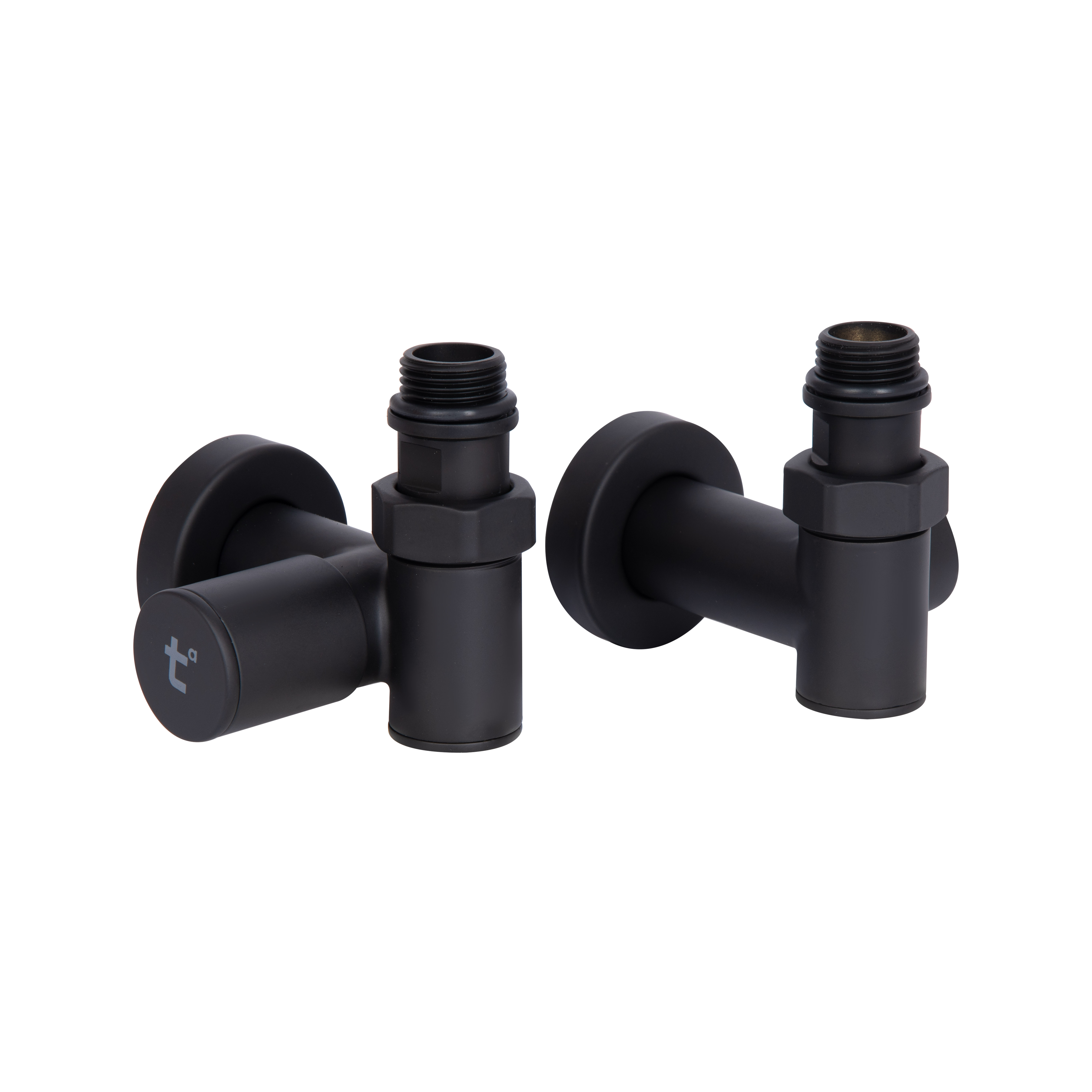 Комплект кранів Thermo Alliance Standart 1/2" чорний, для рушникосушарки кутовий SF395W15HEB