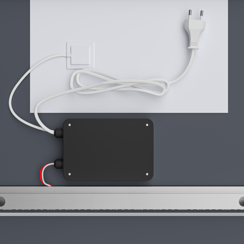 Дзеркало MIXXUS PREMIUM CUBIC MR14-70x50-REVERSE з LED Touch, Anti-fog, димером, рег. яскравості (MP6647)