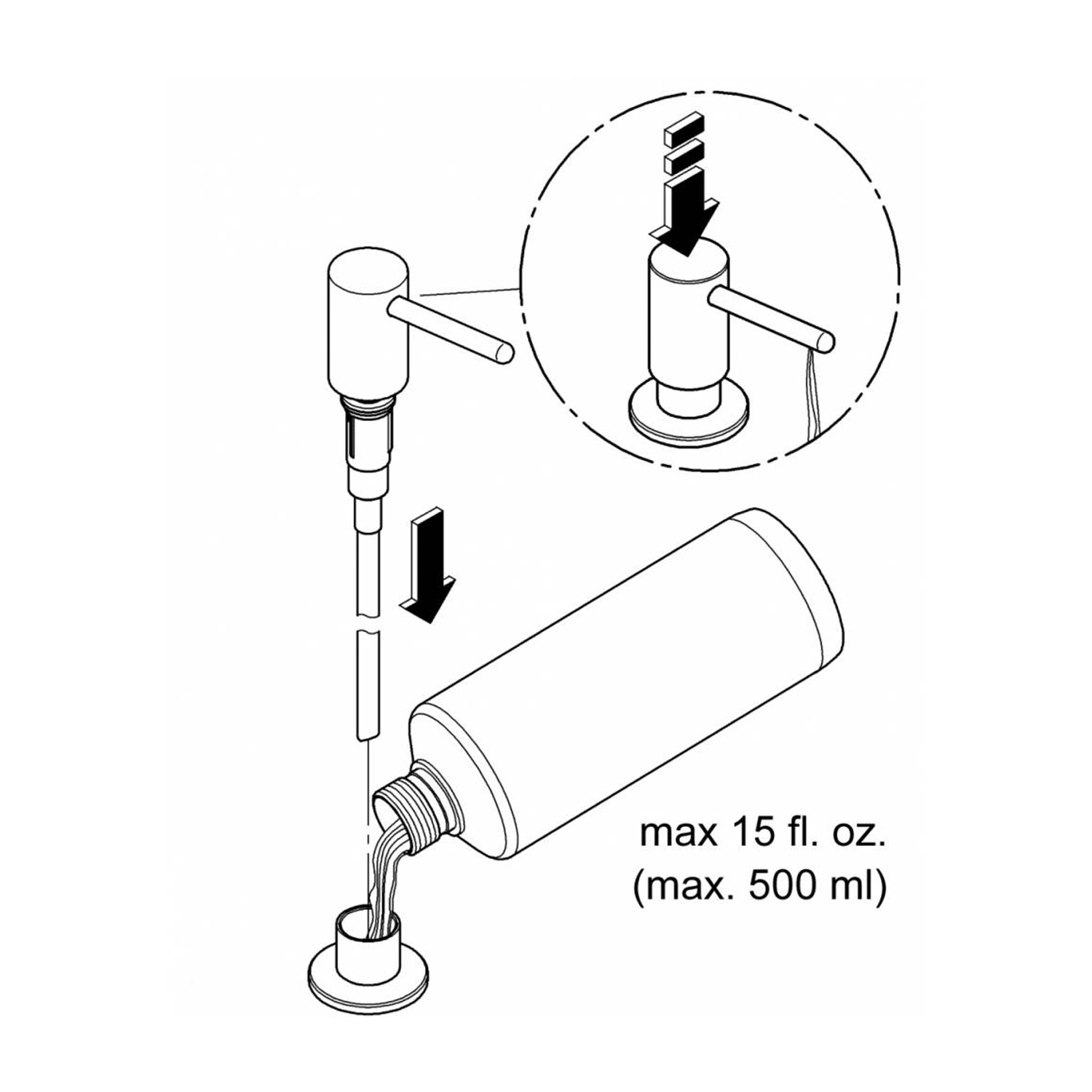 Дозатор для миючого засобу Grohe Contemporary 40535000