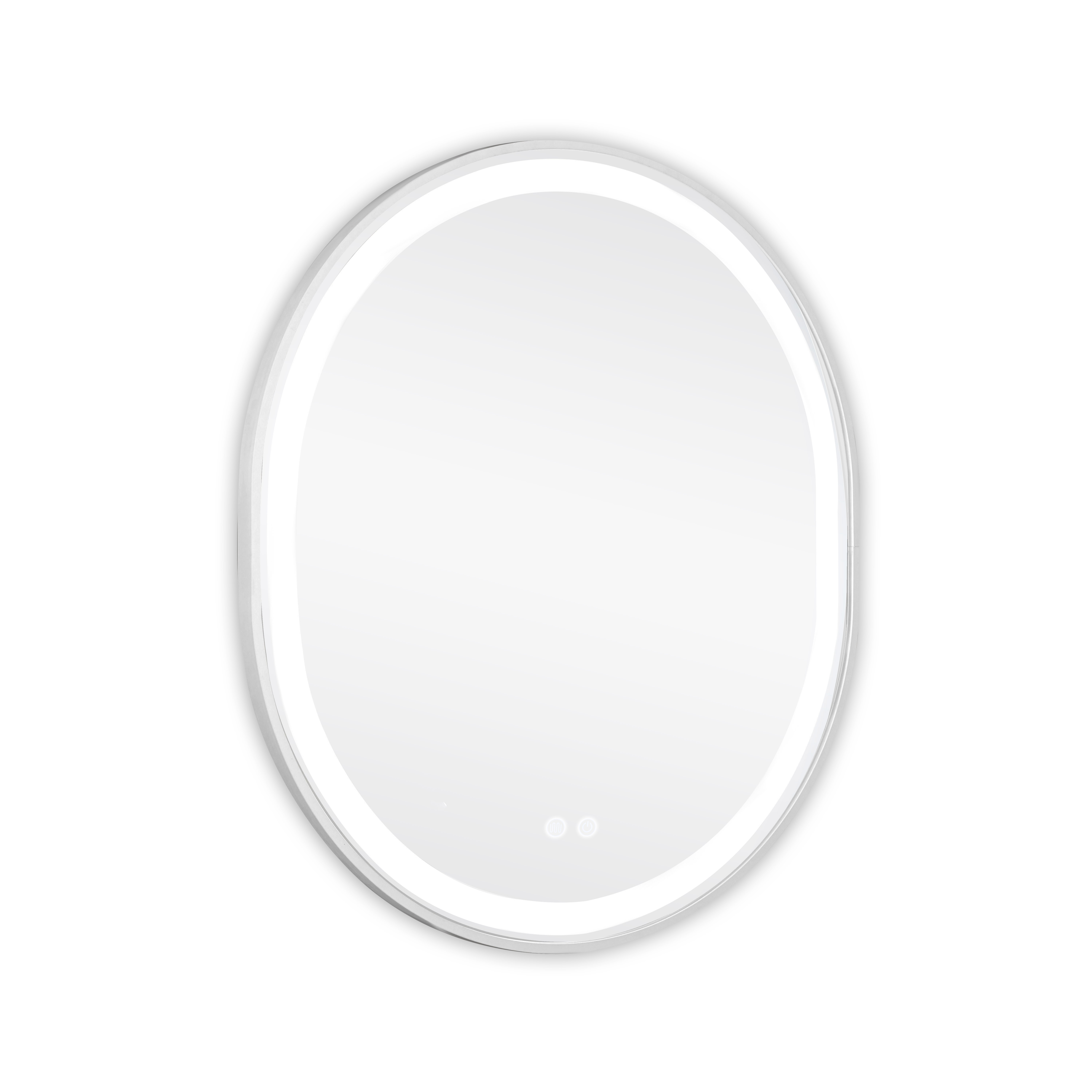 Дзеркало Qtap Gemini 800х700 з LED-підсвічуванням Touch, з антизапотіванням, з димером, рег. темп. кольору (3000-6500K) QT2578R8071W