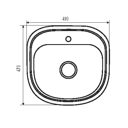 Мийка кухонна Zerix Z4947-08-180MD (micro decor) (ZS0569)