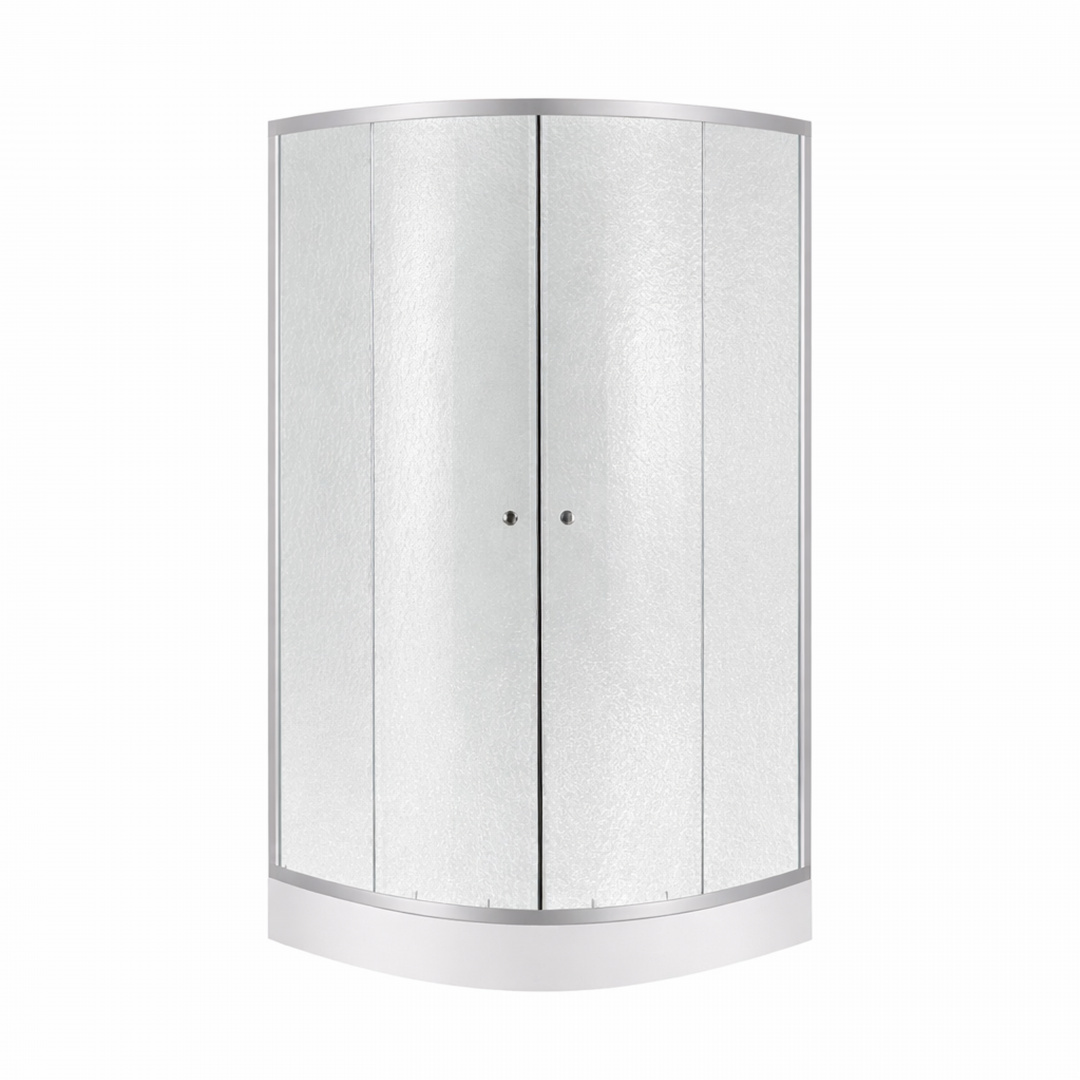 Душова кабіна Lidz Latwa SC90x90.SAT.LOW.FR, скло Frost 4 мм + Lidz Душовий піддон KAPIELKA ST90x90x14