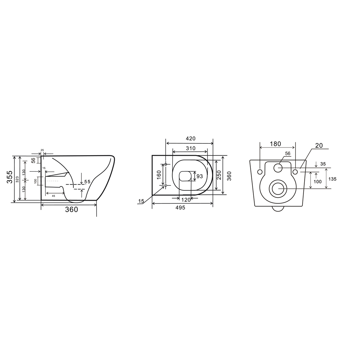Комплект: MIXXUS PREMIUM ELLIPSE-SET-2101 GRAY Унітаз система змиву TORNADO 3.0+ Інсталяція KOER KT-0404 + панель KT-0604-07 GUN GRAY (MP6668)