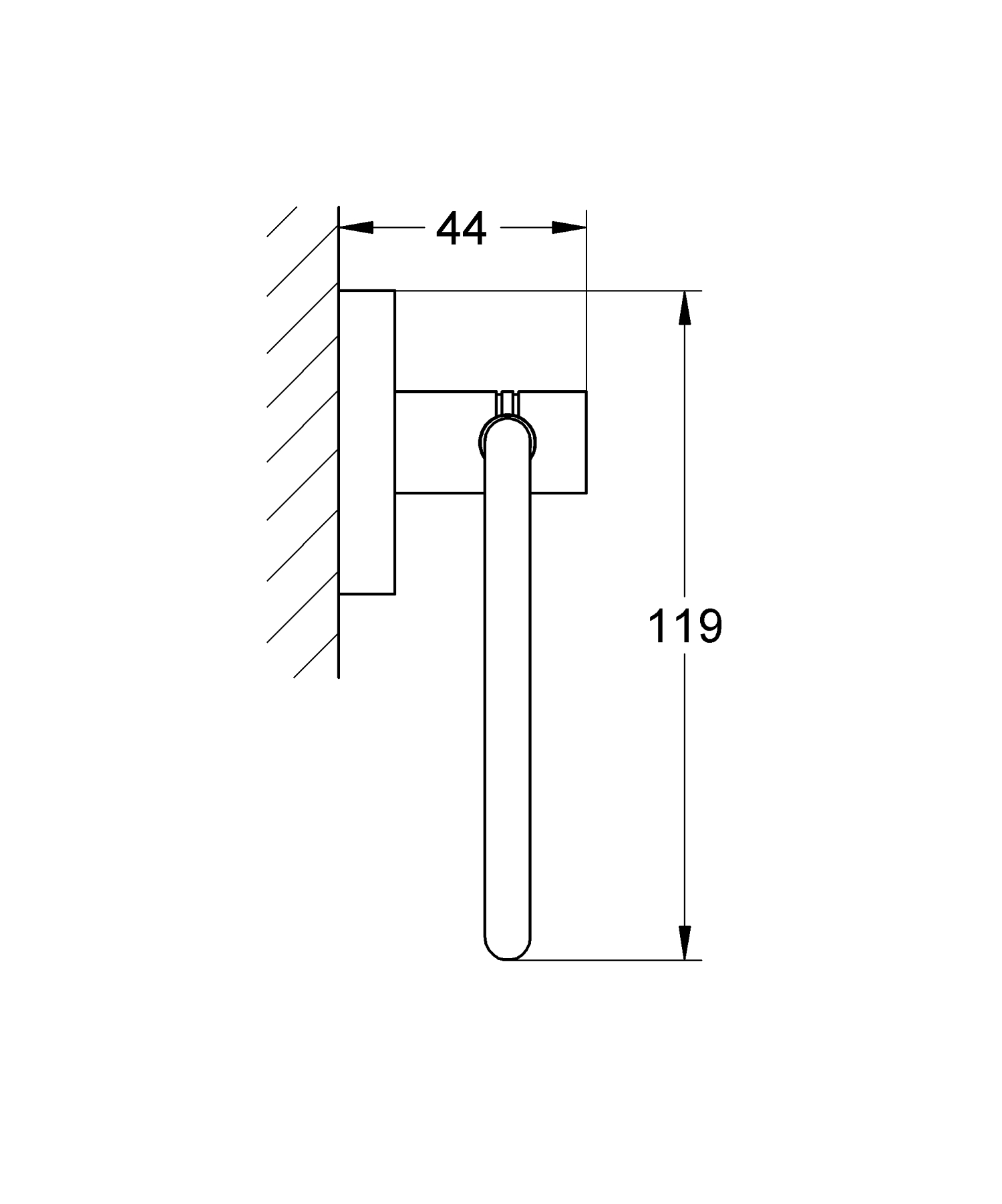 Тримач для туалетного паперу Grohe Essentials New (40689001)